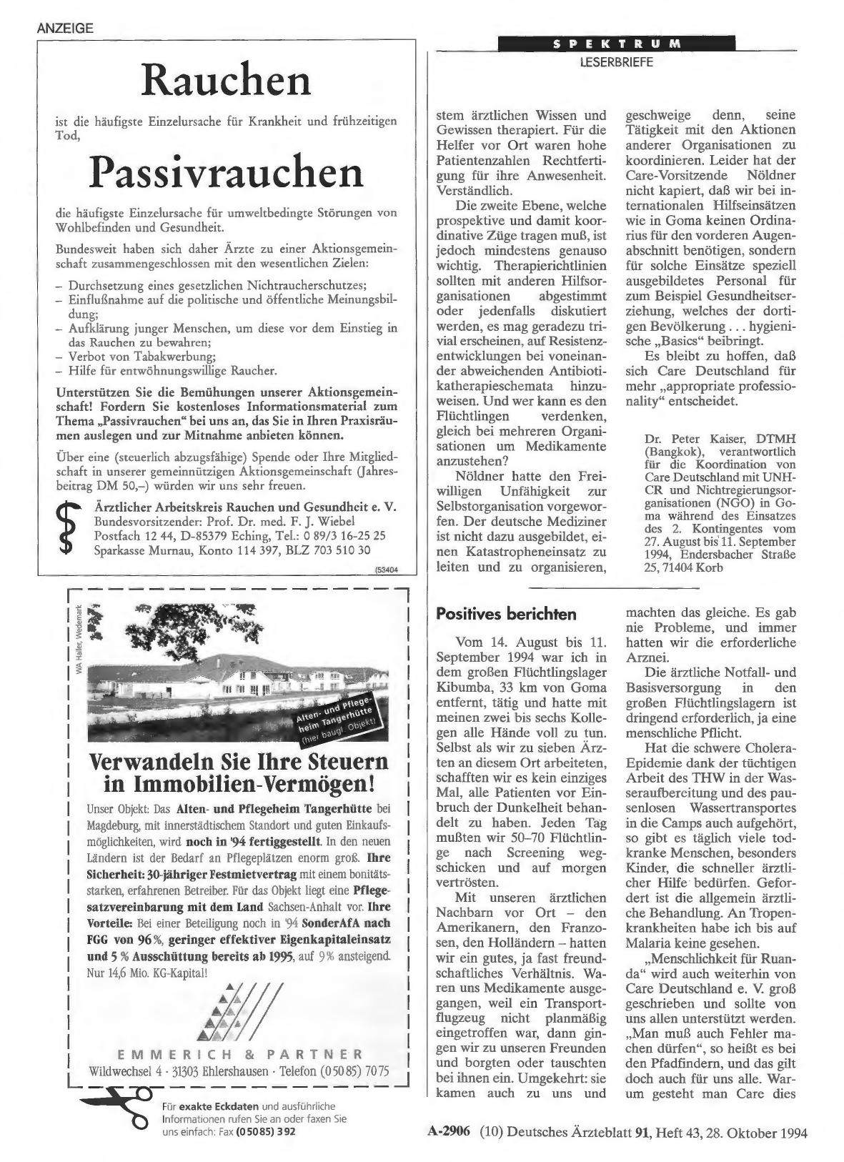 Vorschauseite 1: Care-Aktion: Positives berichten