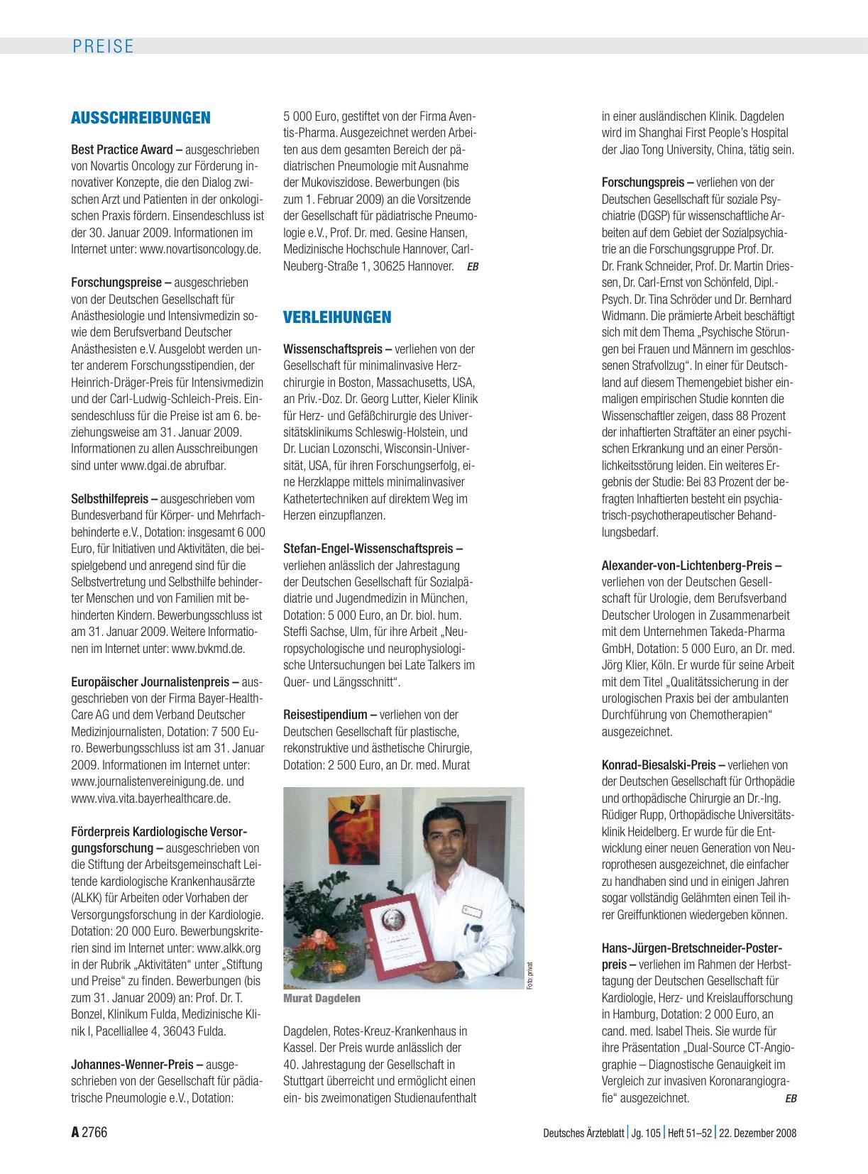 Vorschauseite 1: Ausschreibungen
