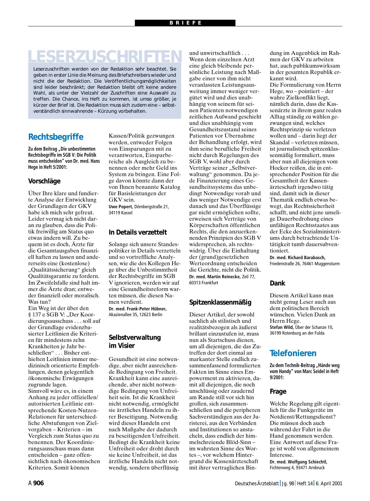 Vorschauseite 1: Rechtsbegriffe: Dank