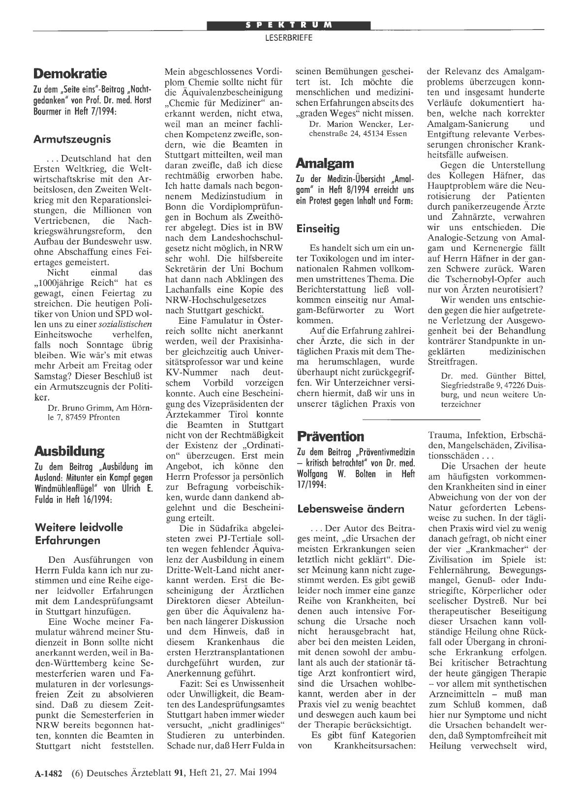 Vorschauseite 1: Demokratie: Armutszeugnis