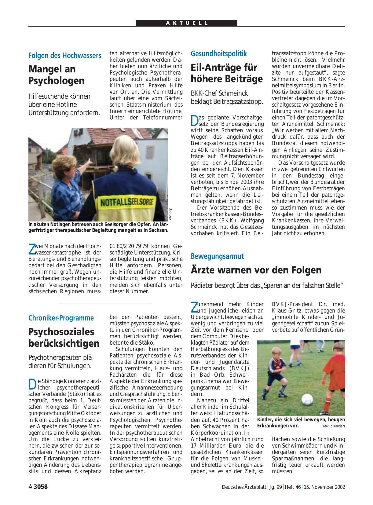Vorschauseite 1: Chroniker-Programme: Psychosoziales berücksichtigen