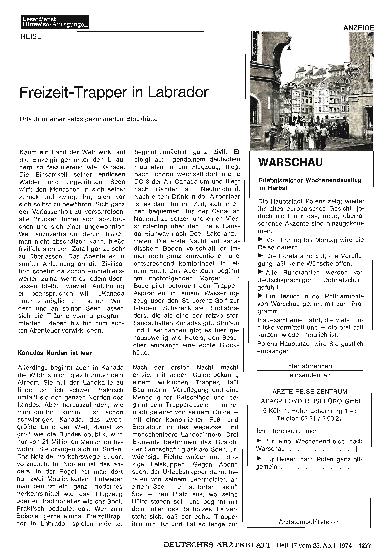 Vorschauseite 1: Freizeit-Trapper in Labrador