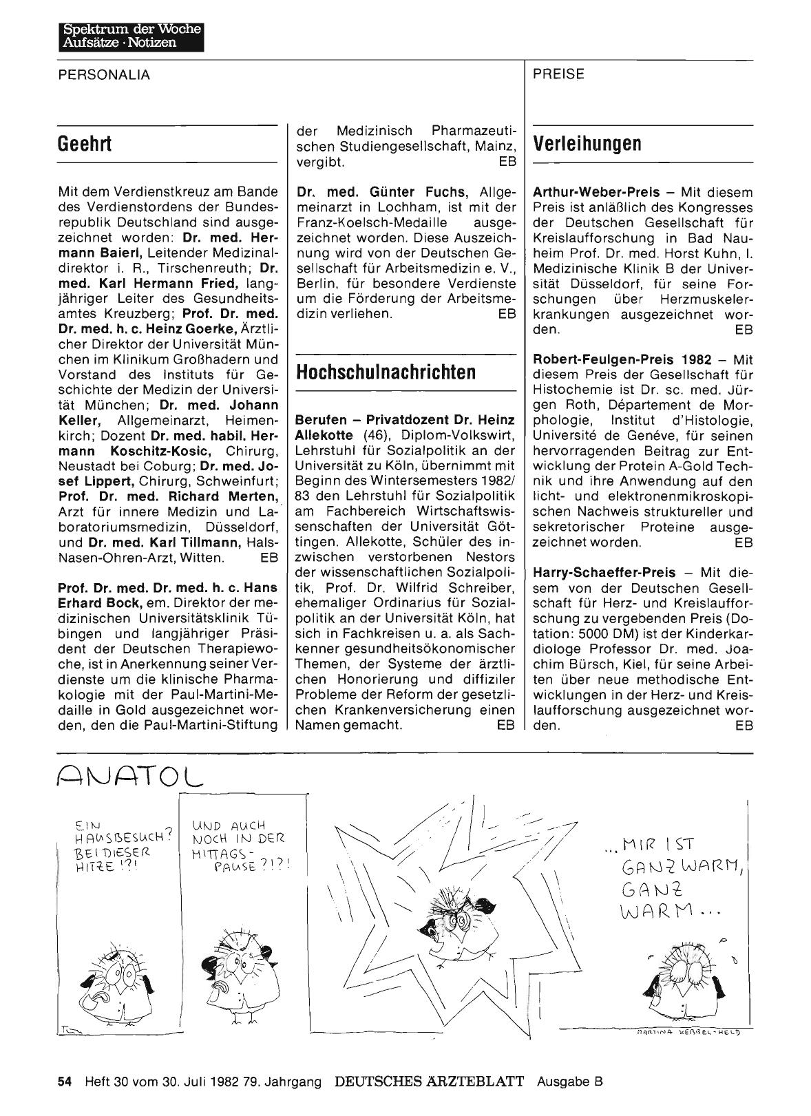 Vorschauseite 1: Verleihungen