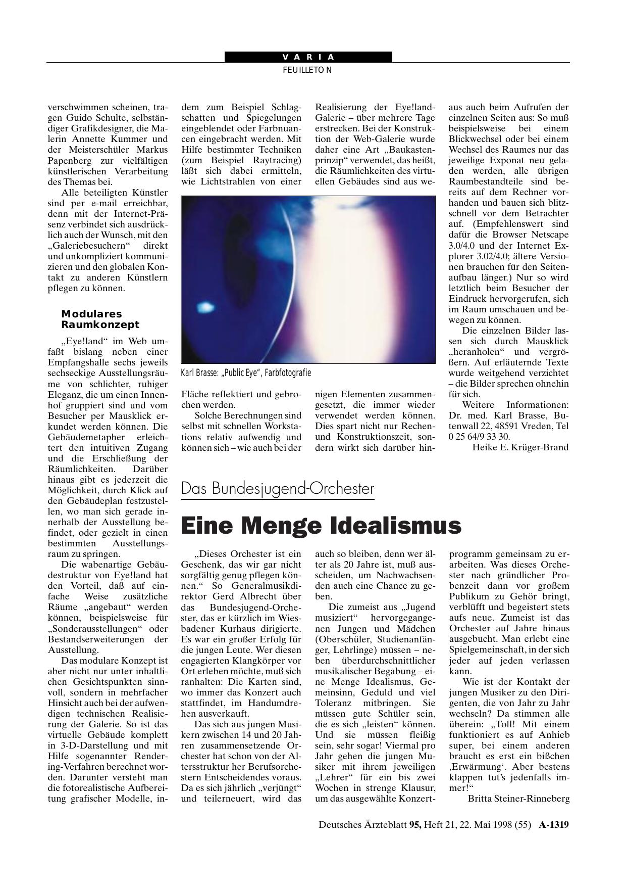 Vorschauseite 1: Das Bundesjugend-Orchester: Eine Menge Idealismus