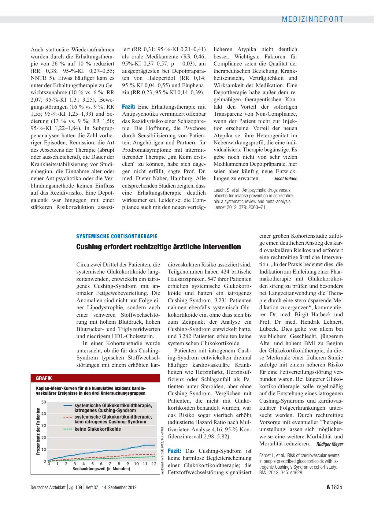 Vorschauseite 1: Systemische Cortisontherapie: Cushing erfordert rechtzeitige ärztliche Intervention