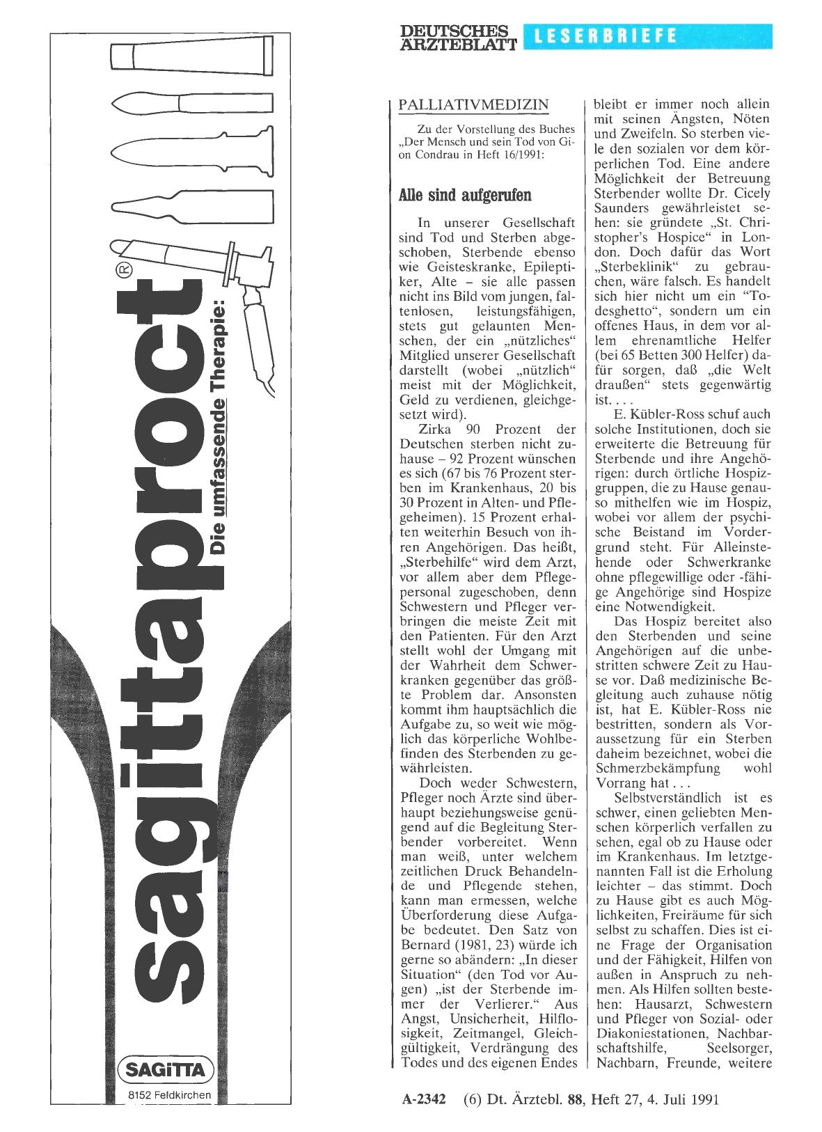 Vorschauseite 1: PALLIATIVMEDIZIN: Alle sind aufgerufen