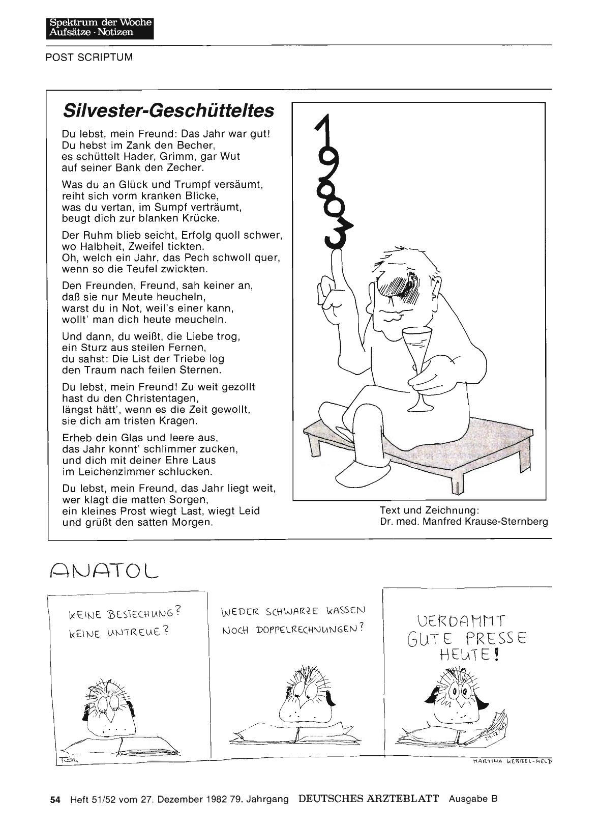 Vorschauseite 1: Silvester-Geschütteltes