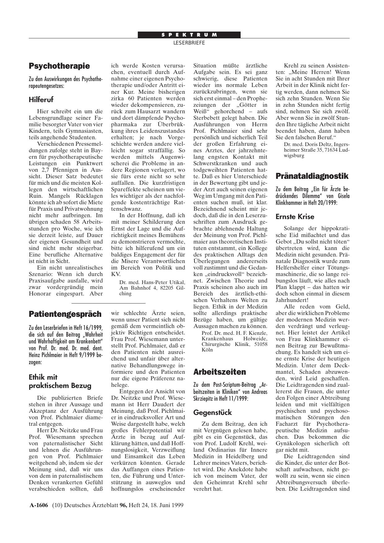 Vorschauseite 1: Pränataldiagnostik: Ernste Krise