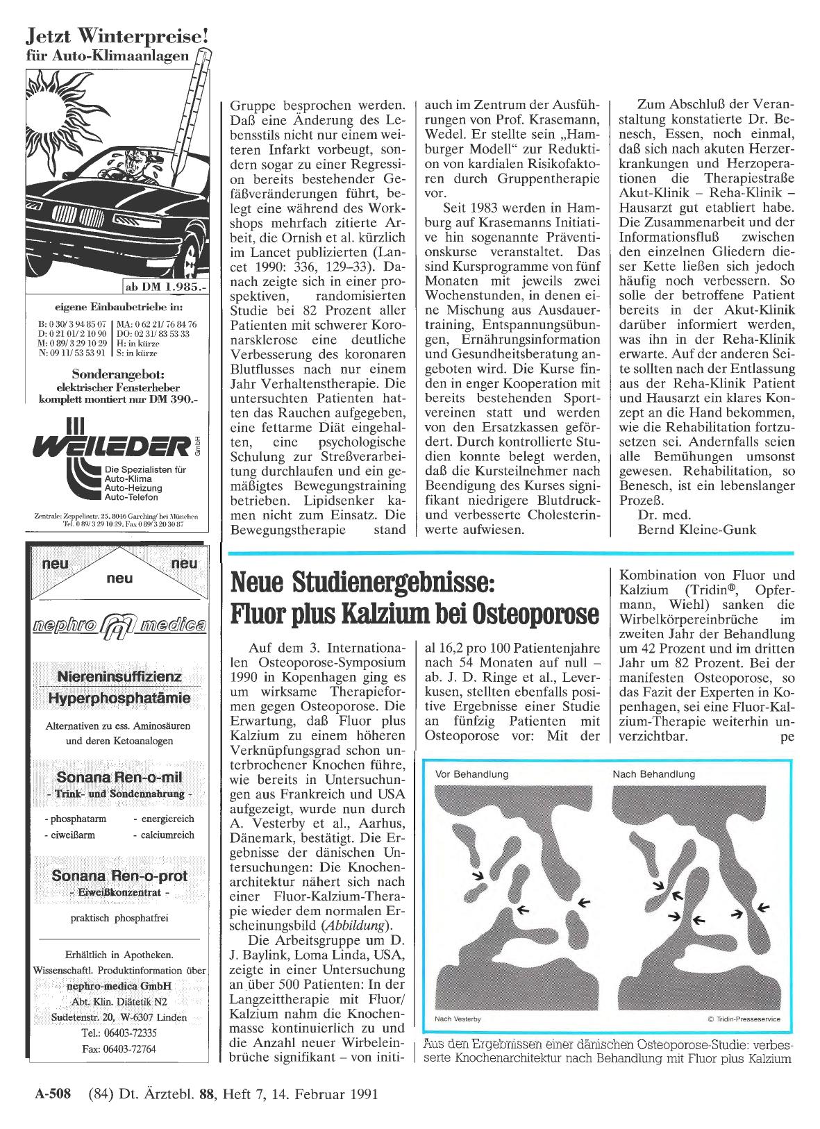 Vorschauseite 1: Neue Studienergebnisse: Fluor plus Kalzium bei Osteoporose