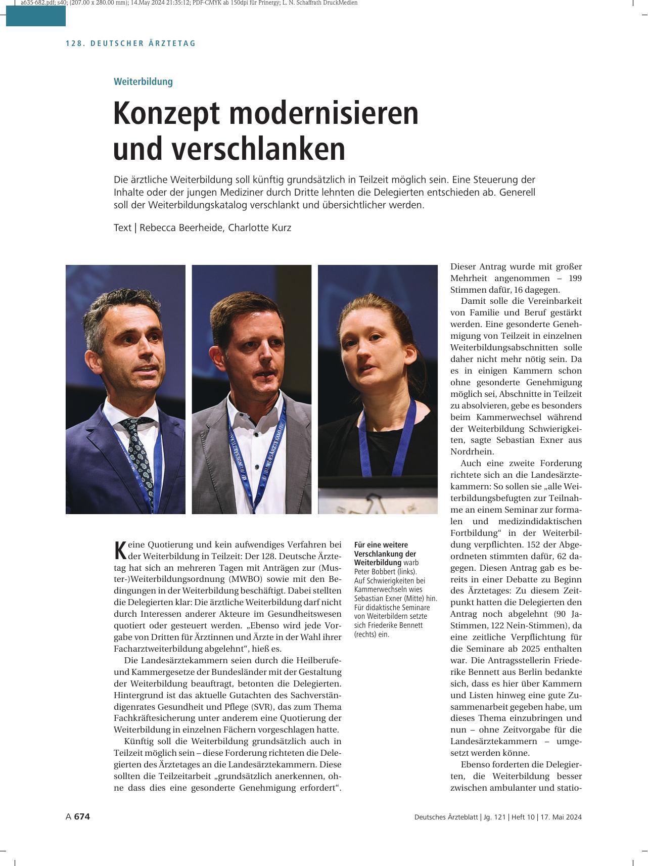 Vorschauseite 1: Weiterbildung: Konzept modernisieren und verschlanken