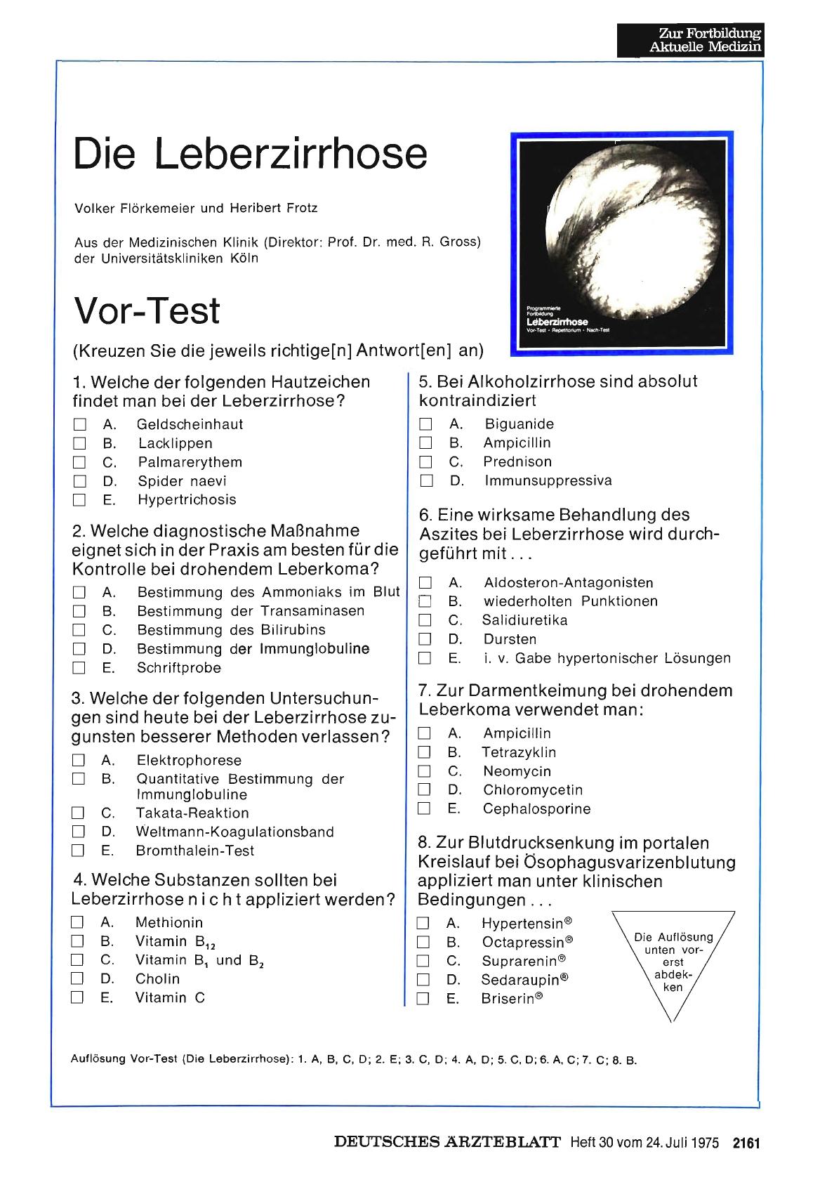 Vorschauseite 1: Die Leberzirrhose