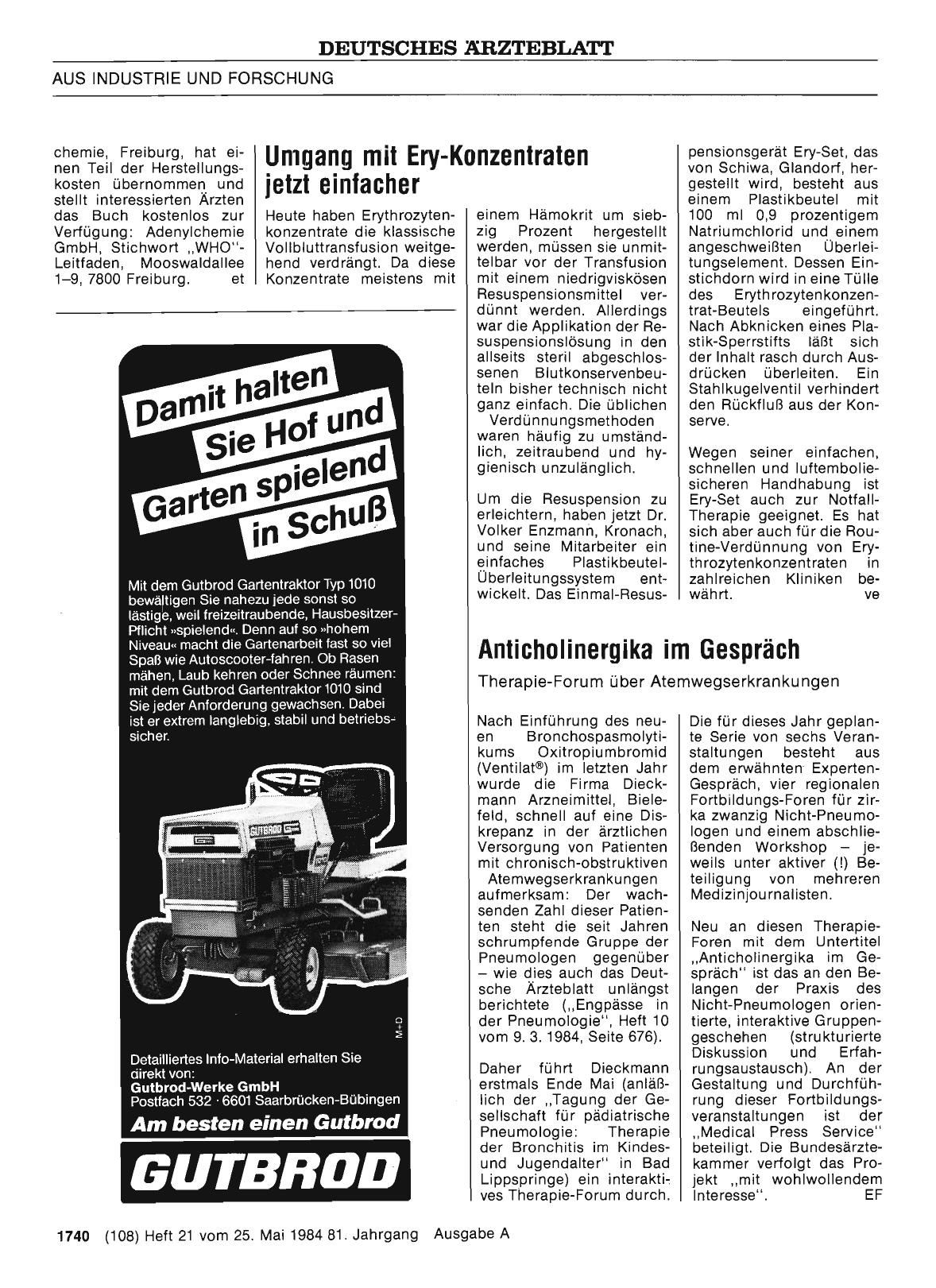 Vorschauseite 1: Umgang mit Ery-Konzentraten jetzt einfacher
