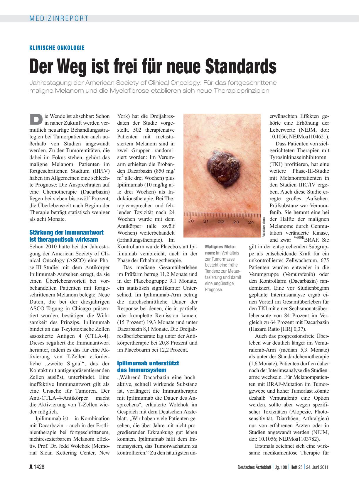 Vorschauseite 1: Klinische Onkologie: Der Weg ist frei für neue Standards
