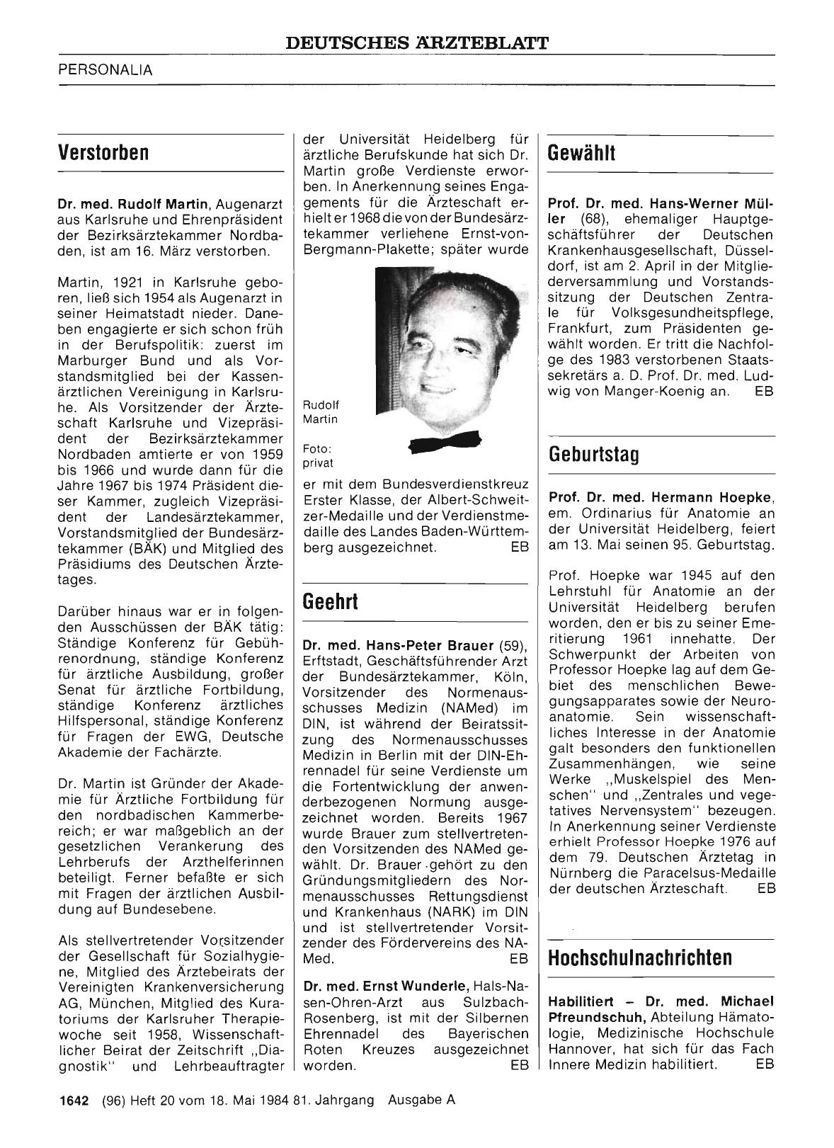 Vorschauseite 1: Geehrt