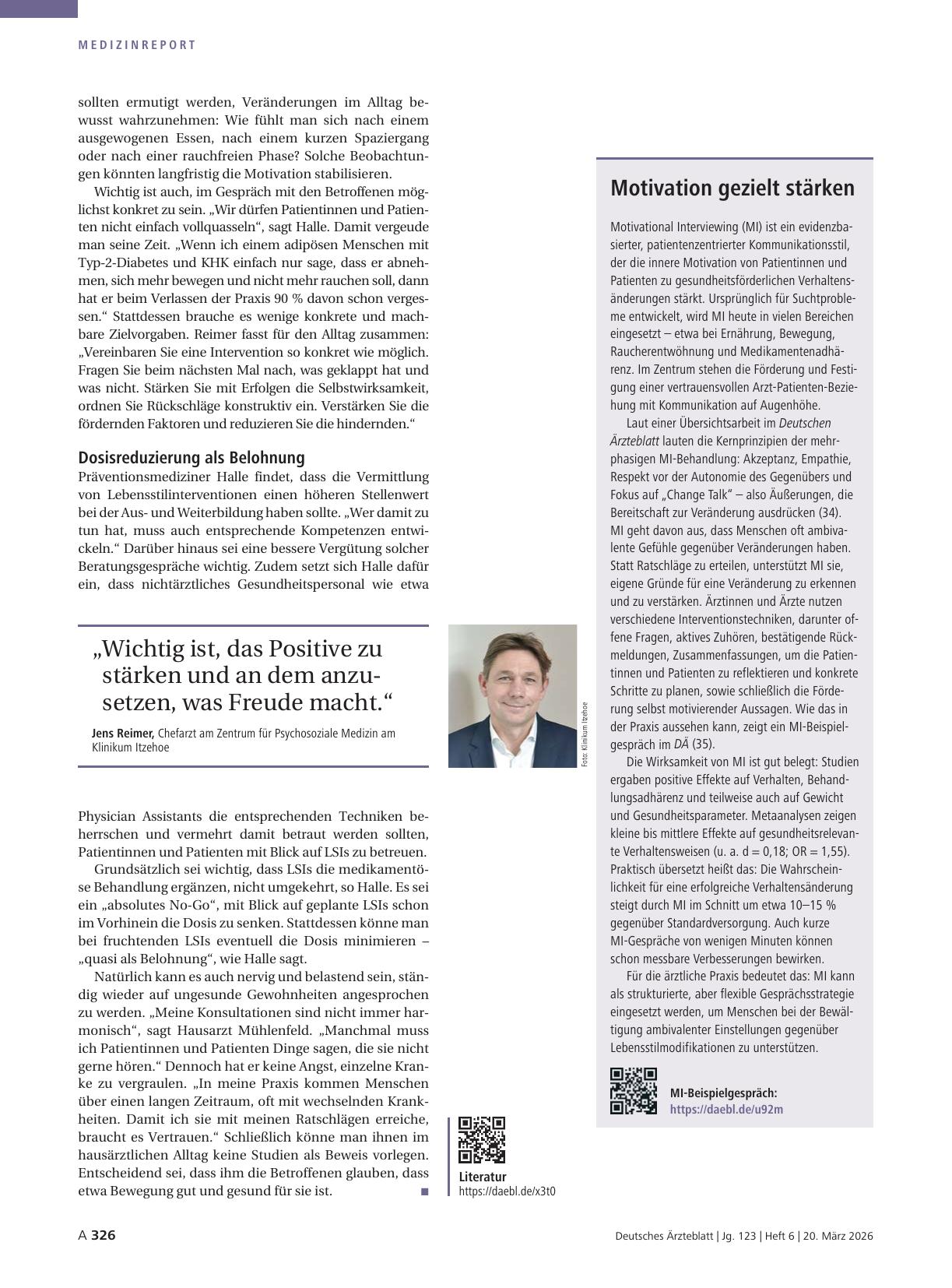 Vorschauseite 4: Lebensstilinterventionen: Die beste Therapie, die kaum jemand umsetzt