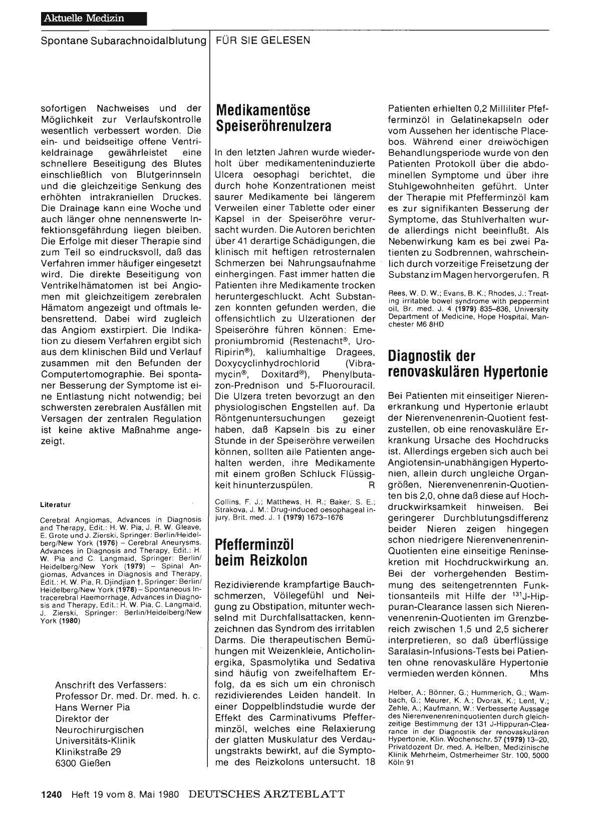 Vorschauseite 1: Diagnostik der renovaskulären Hypertonie