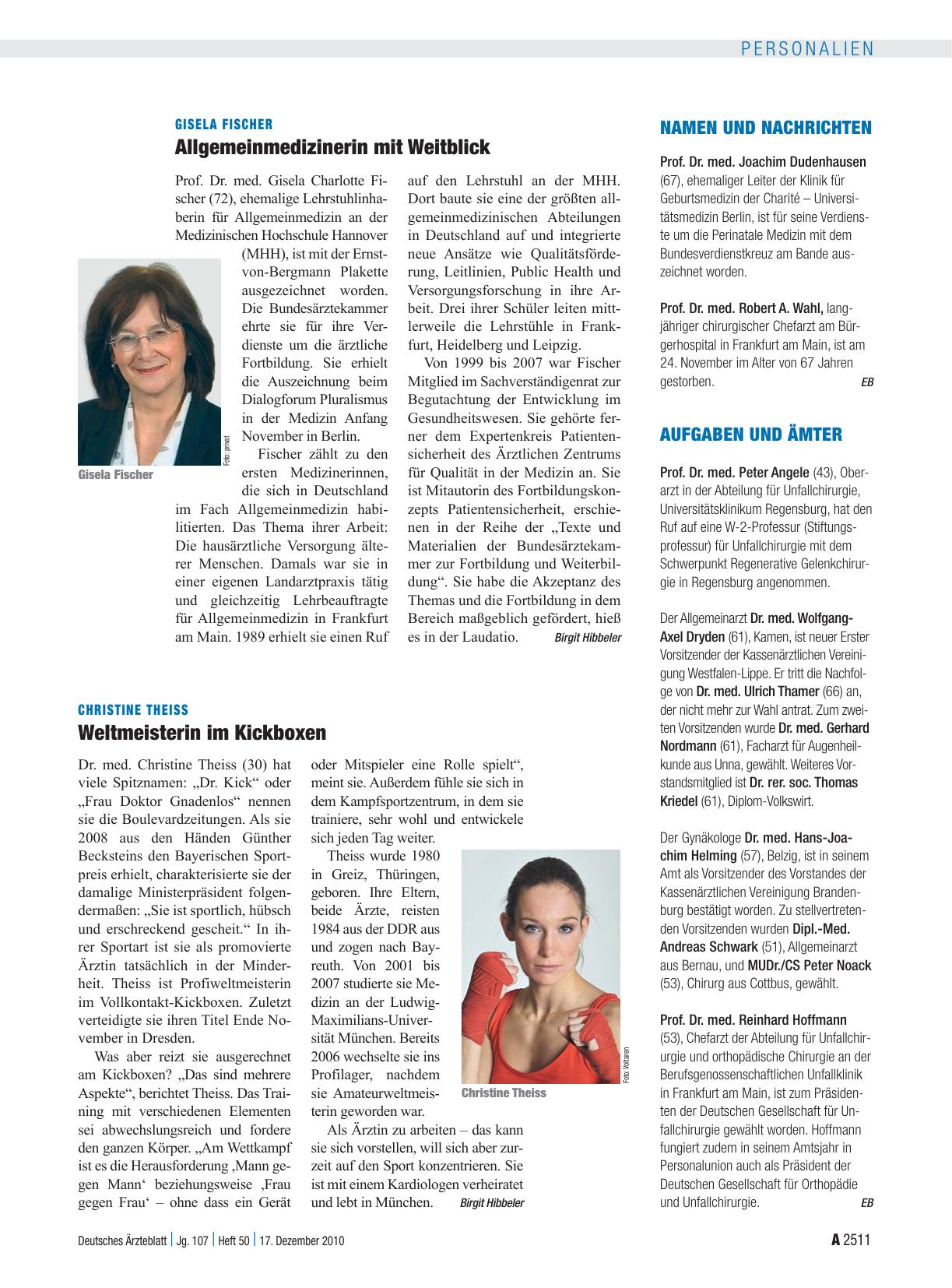 Vorschauseite 1: Namen und Nachrichten