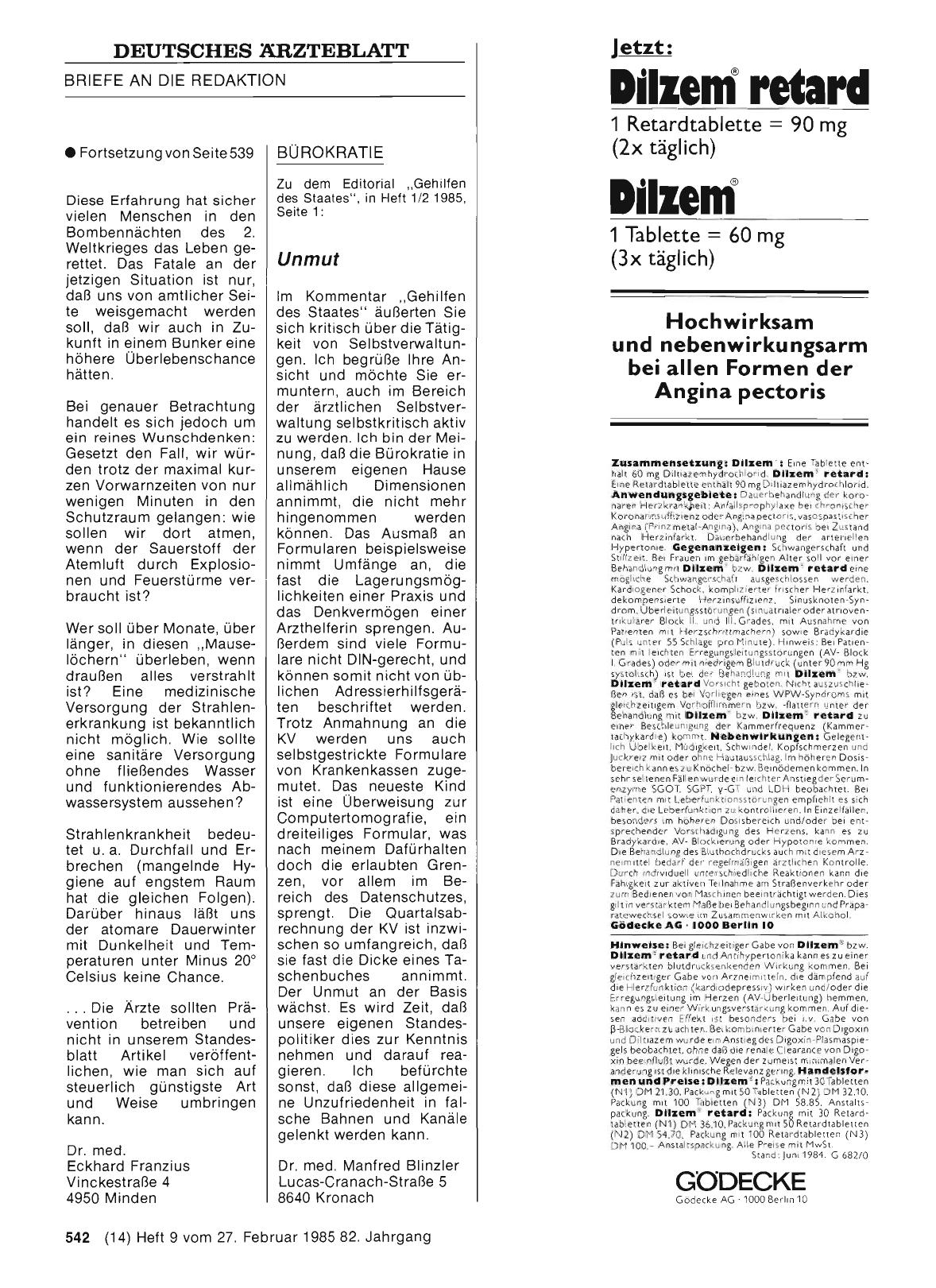 Vorschauseite 1: BÜROKRATIE: Unmut
