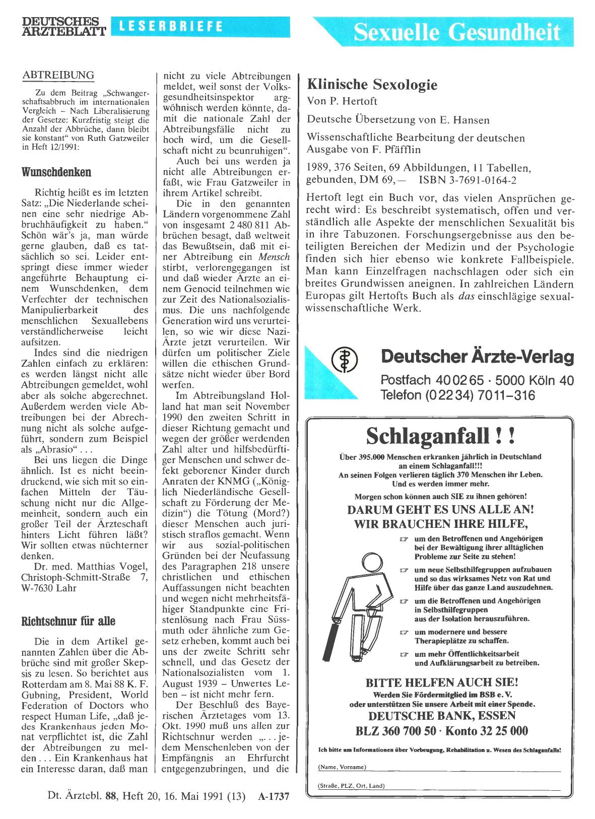 Vorschauseite 1: ABTREIBUNG: Richtschnur für alle