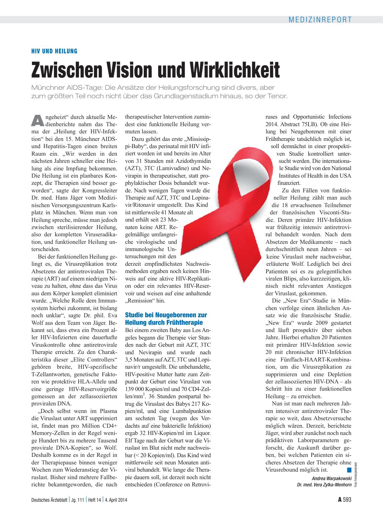 Vorschauseite 1: HIV und Heilung: Zwischen Vision und Wirklichkeit