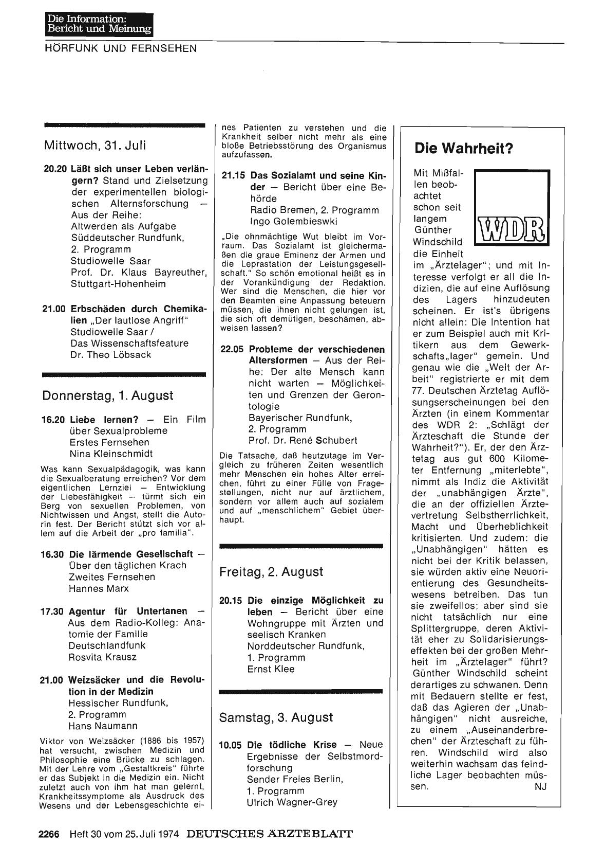 Vorschauseite 1: Die Wahrheit?