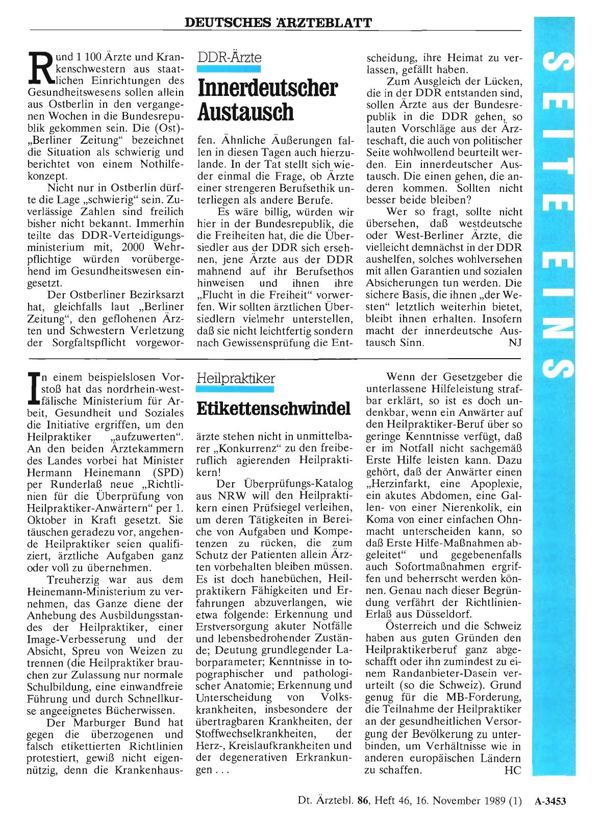 Vorschauseite 1: DDR-Ärzte: Innerdeutscher Austausch