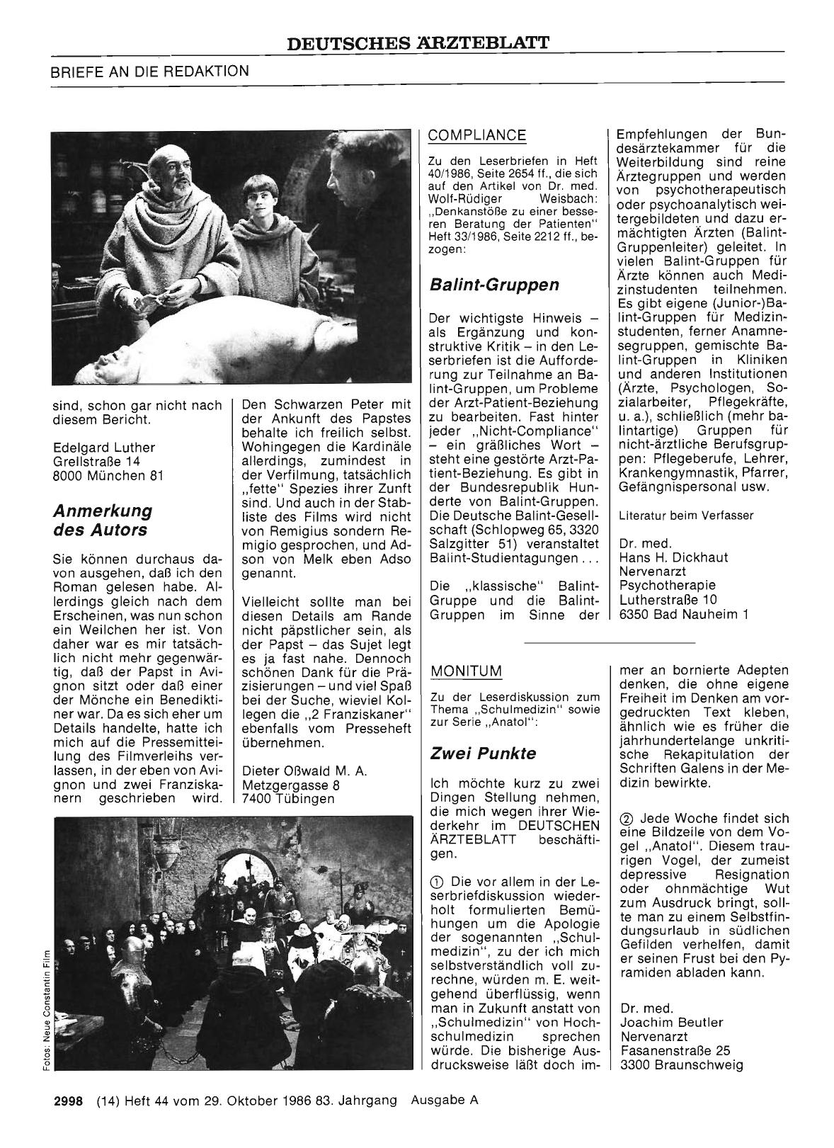 Vorschauseite 1: COMPLIANCE: Balint-Gruppen