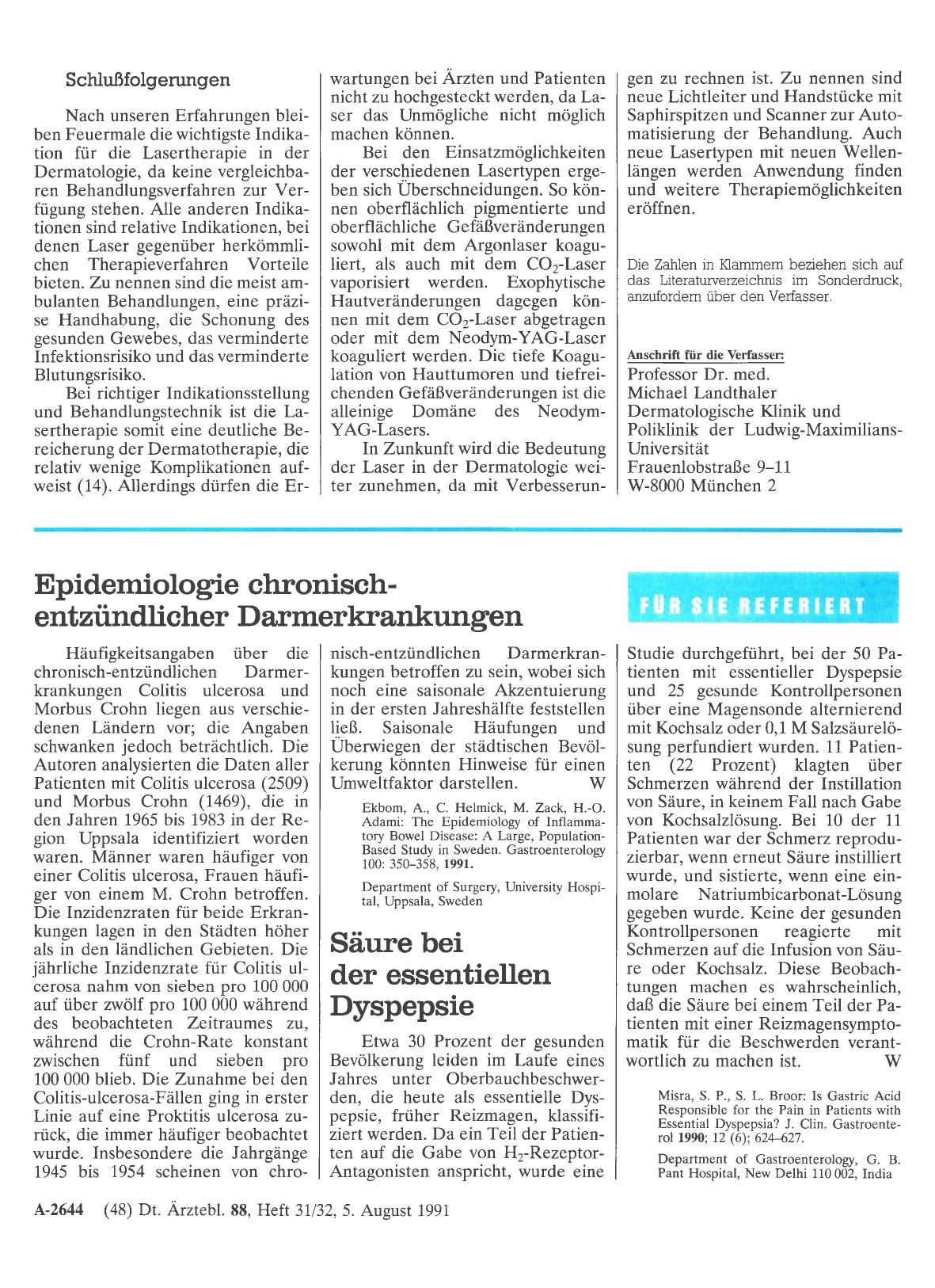 Vorschauseite 1: Epidemiologie chronischentzündlicher Darmerkrankungen