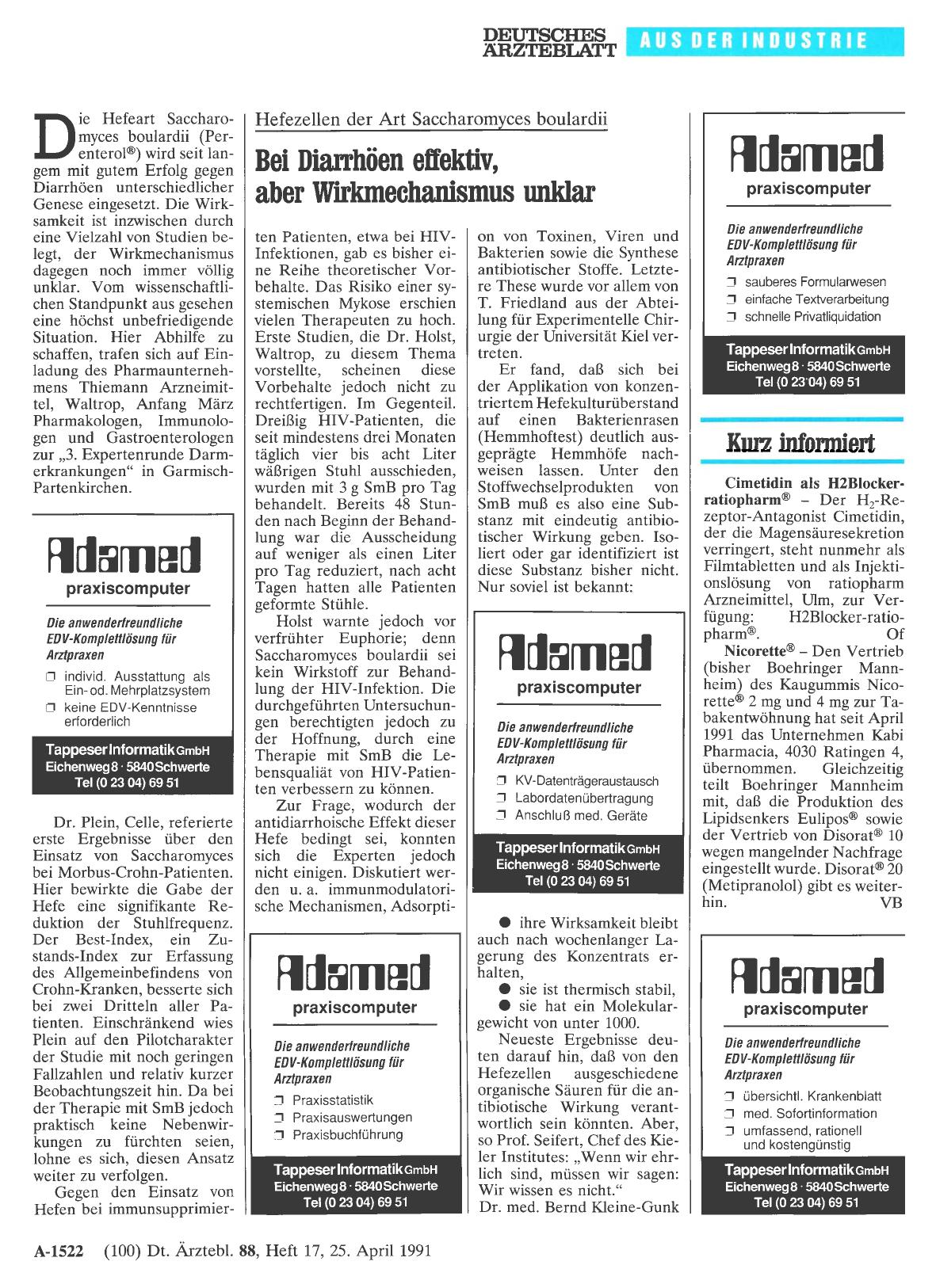 Vorschauseite 1: Kurz informiert