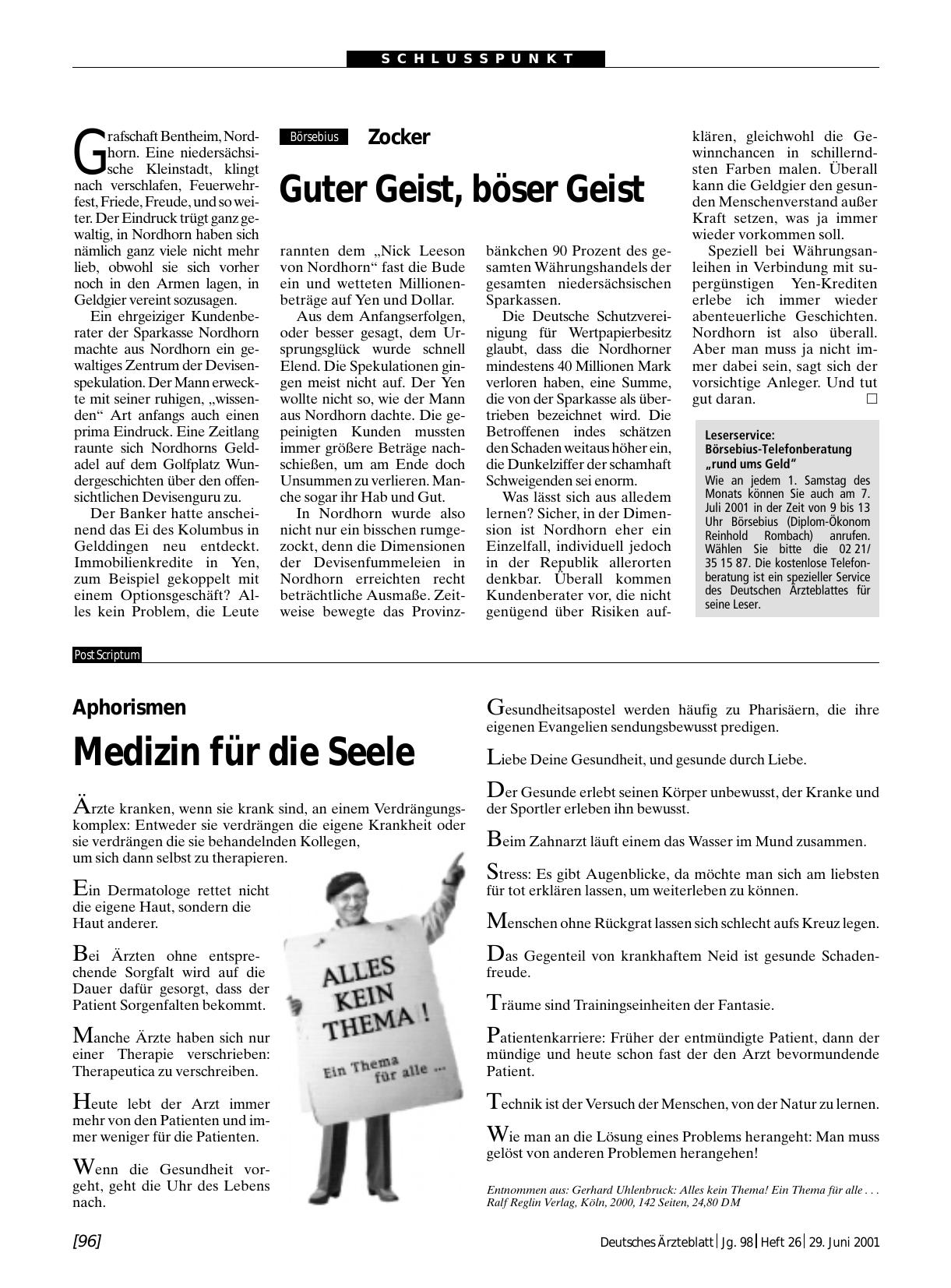 Vorschauseite 1: Zocker: Guter Geist, böser Geist