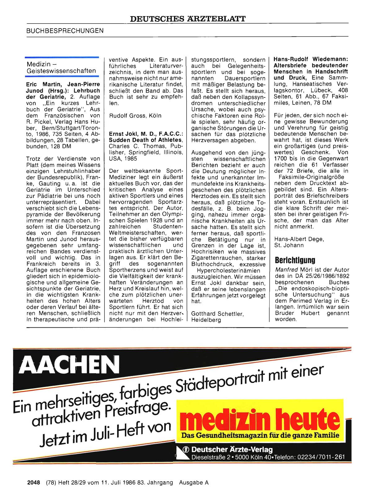 Vorschauseite 1: Berichtigung