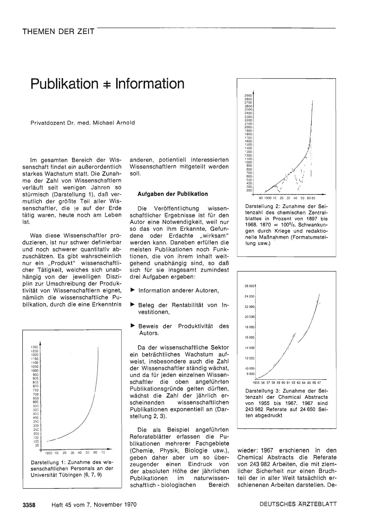 Vorschauseite 1: Publikation ≠ Information