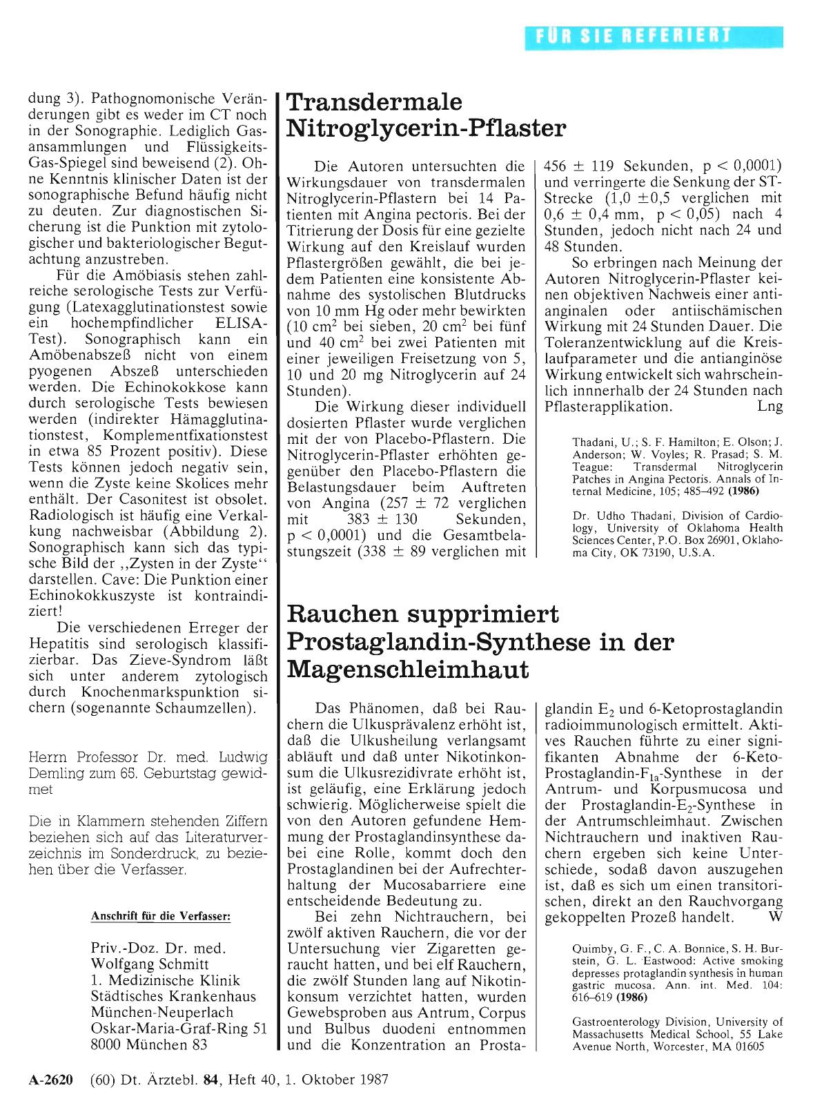 Vorschauseite 1: Transdermale Nitroglycerin-Pflaster