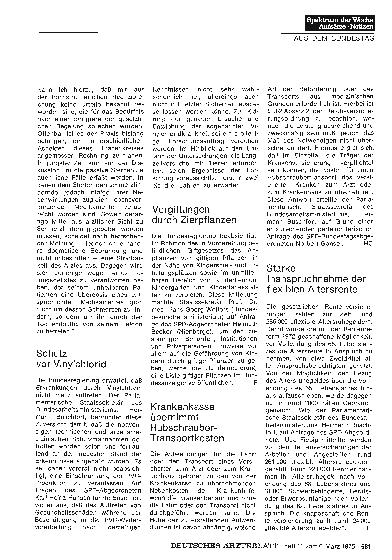 Vorschauseite 1: Schutz vor Vinylchlorid