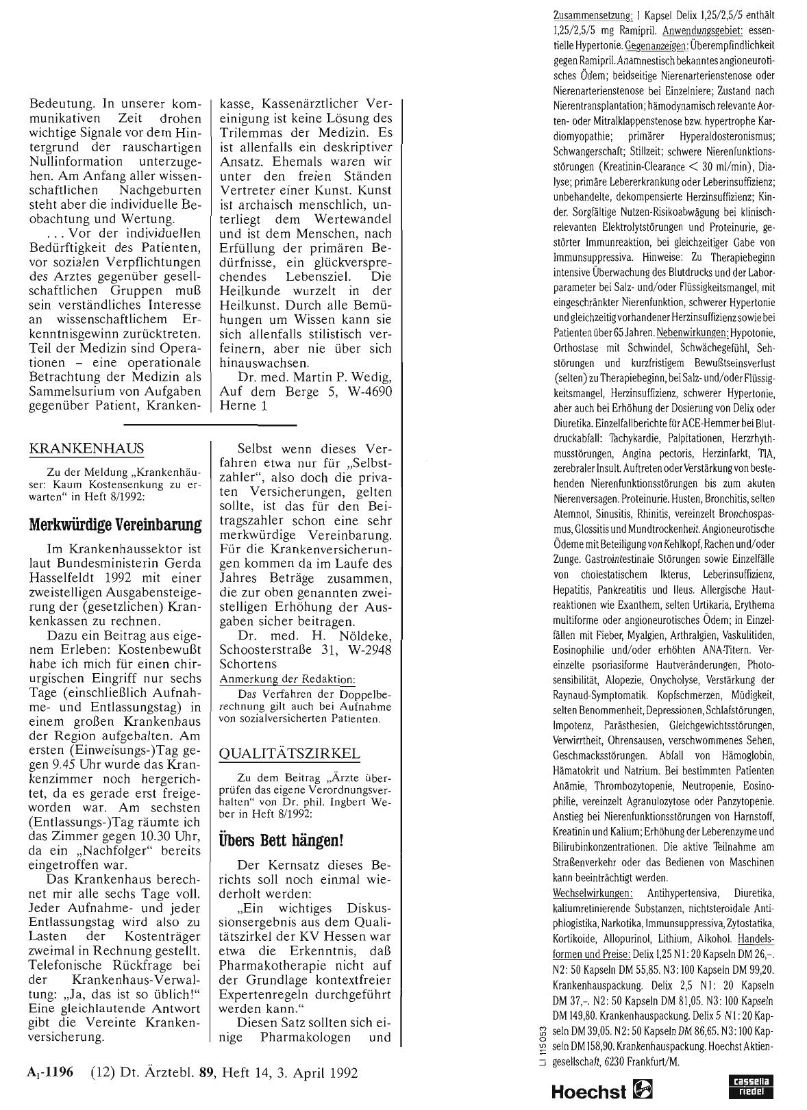 Vorschauseite 1: QUALITÄTSZIRKEL: Übers Bett hängen!