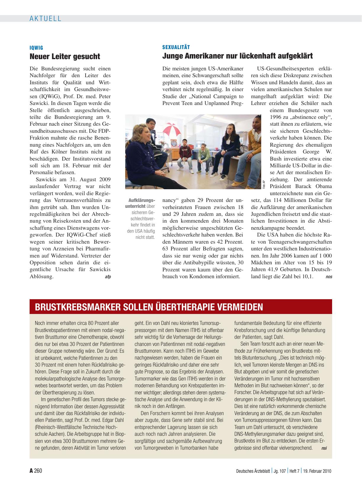 Vorschauseite 1: IQWiG: Neuer Leiter gesucht