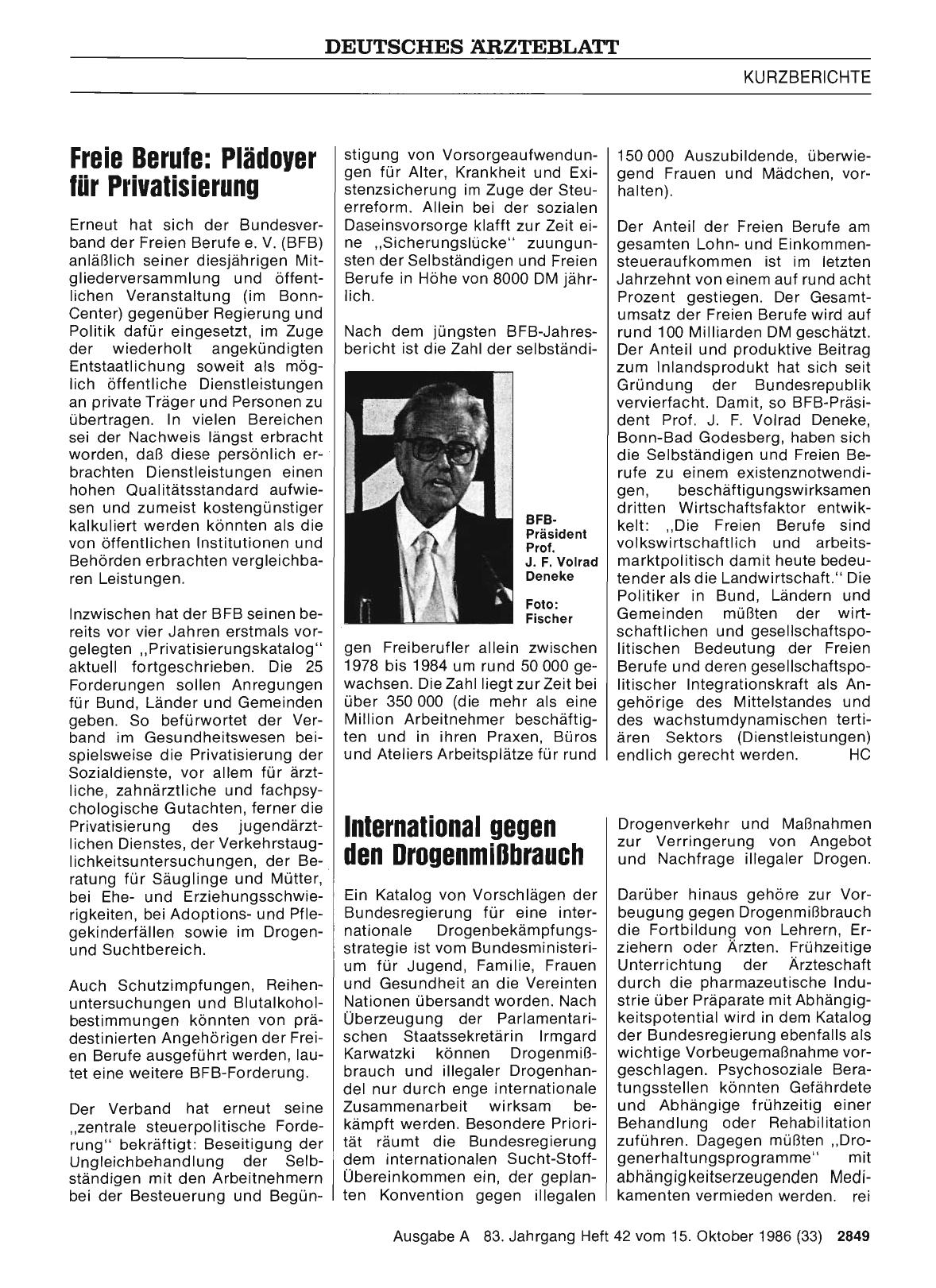 Vorschauseite 1: International gegen den Drogenmißbrauch