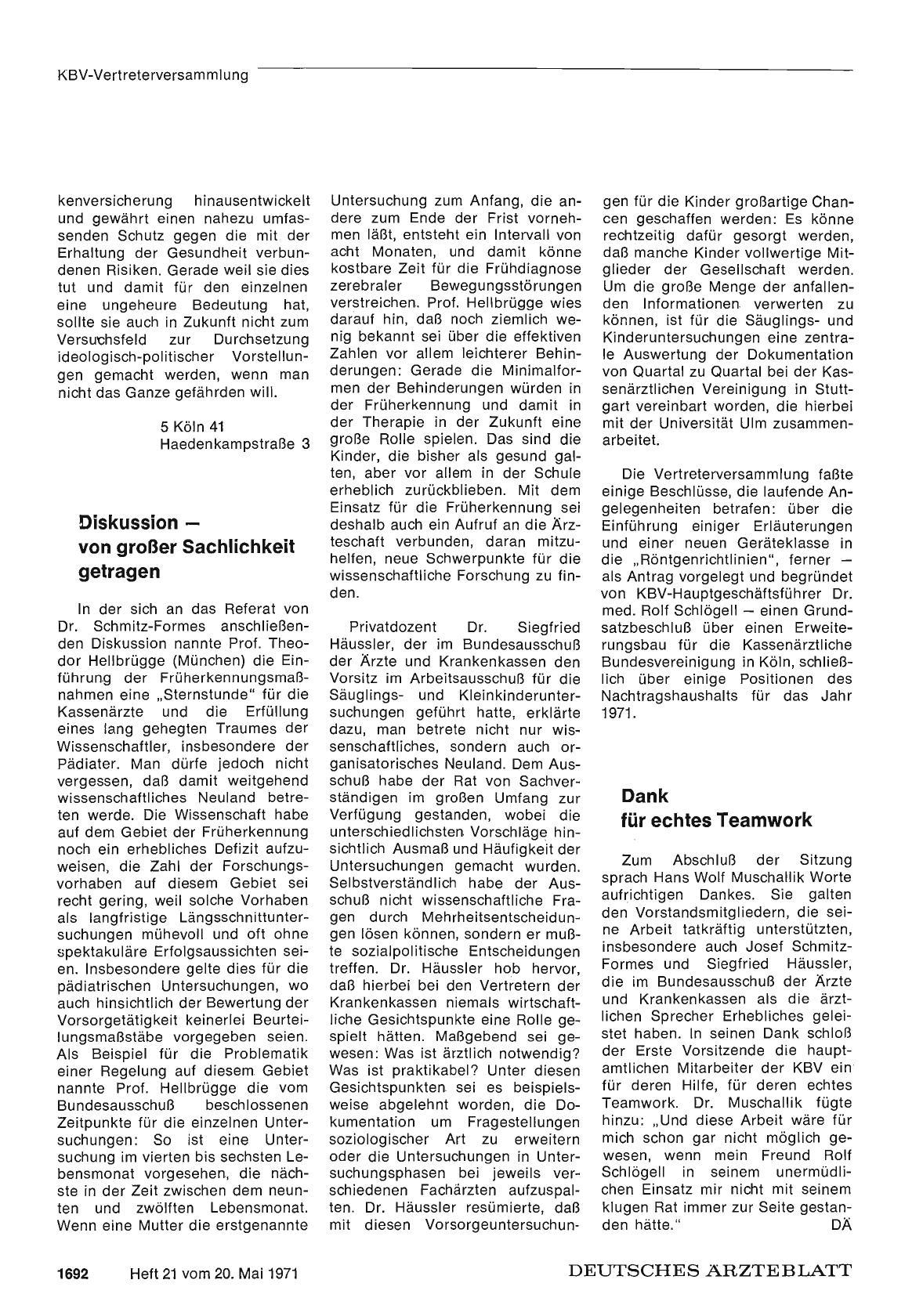Vorschauseite 1: Dank für echtes Teamwork