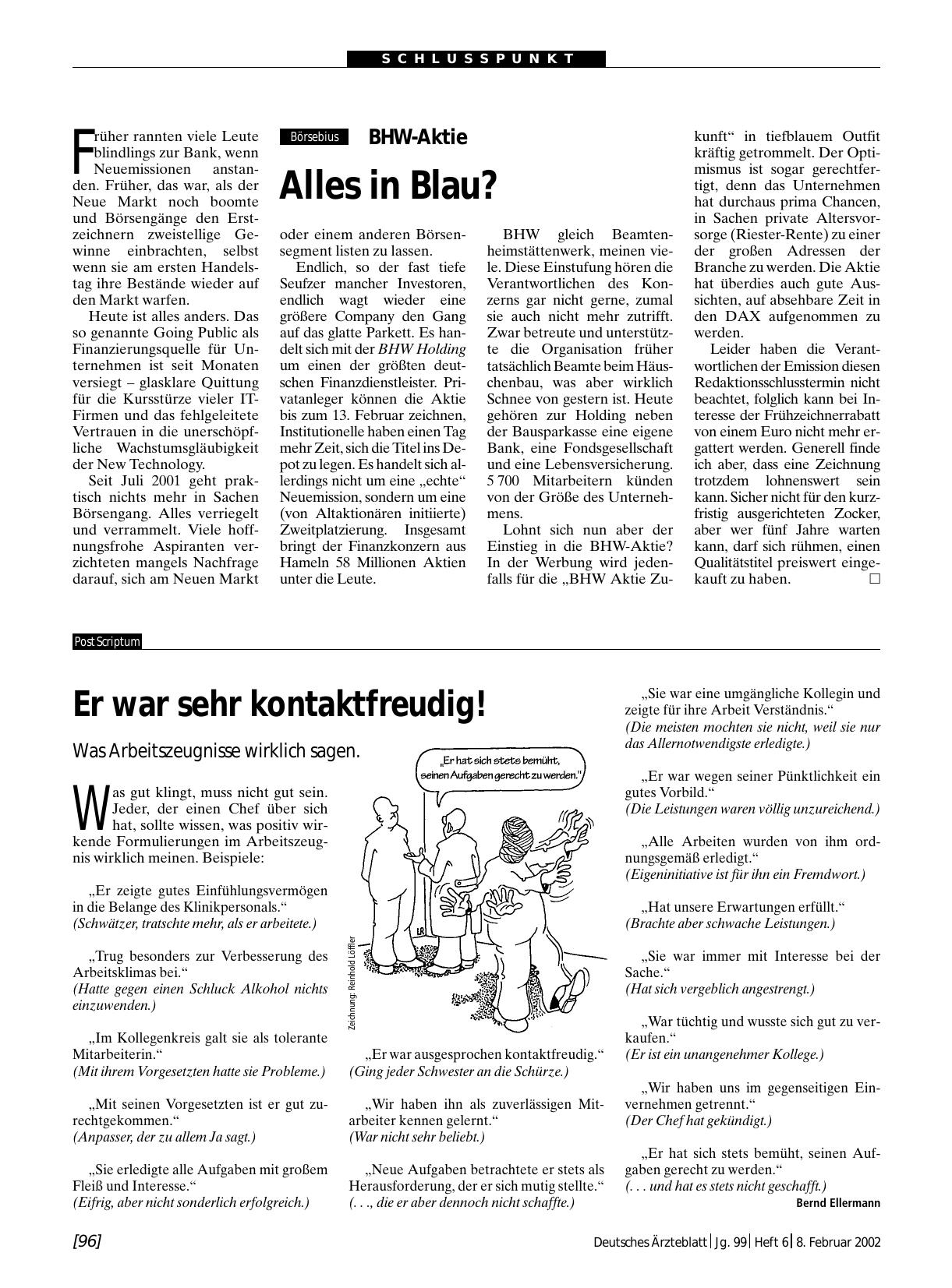 Vorschauseite 1: BHW-Aktie: Alles in Blau?