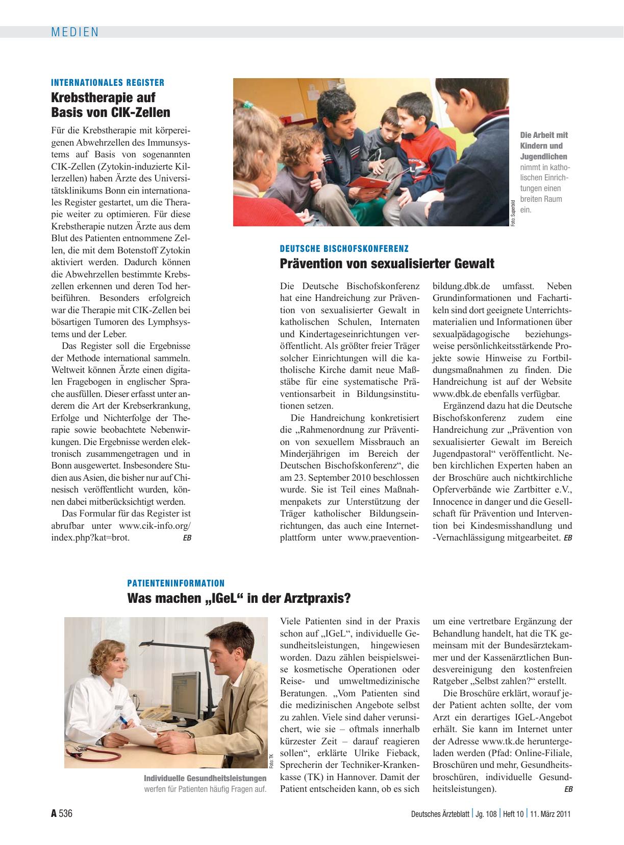 Vorschauseite 1: Deutsche Bischofskonferenz: Prävention von sexualisierter Gewalt