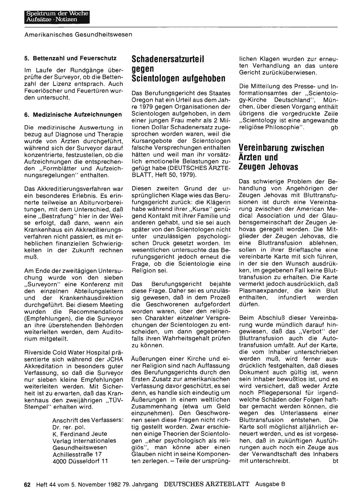 Vorschauseite 1: Vereinbarung zwischen Ärzten und Zeugen Jehovas