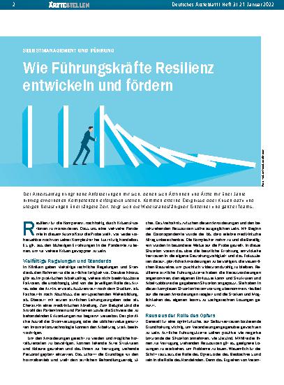 Vorschauseite 1: Selbstmanagement und Führung: Wie Führungskräfte Resilienz entwickeln und fördern