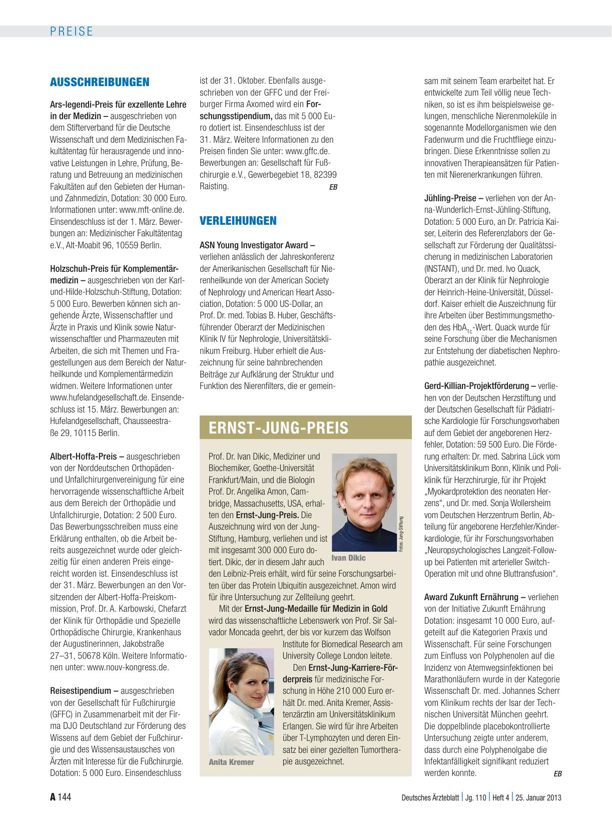 Vorschauseite 1: Ausschreibungen