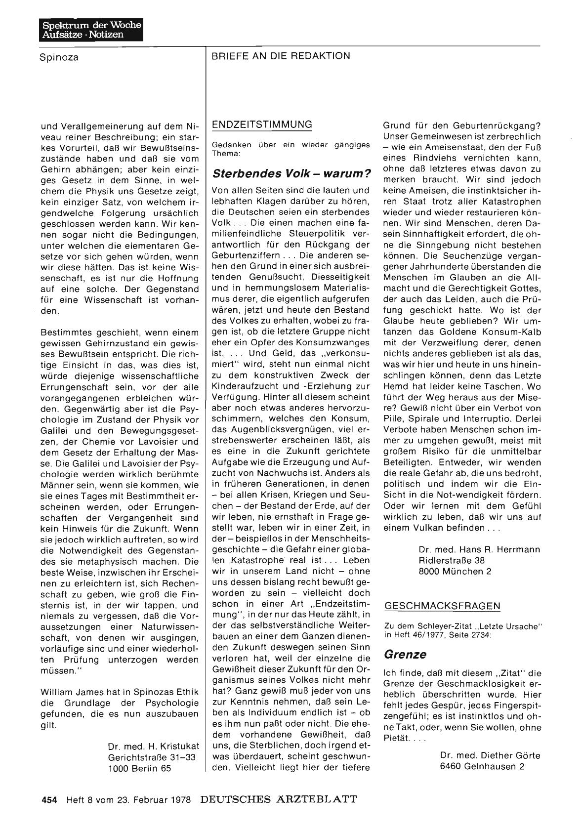 Vorschauseite 1: GESCHMACKSFRAGEN: Grenze