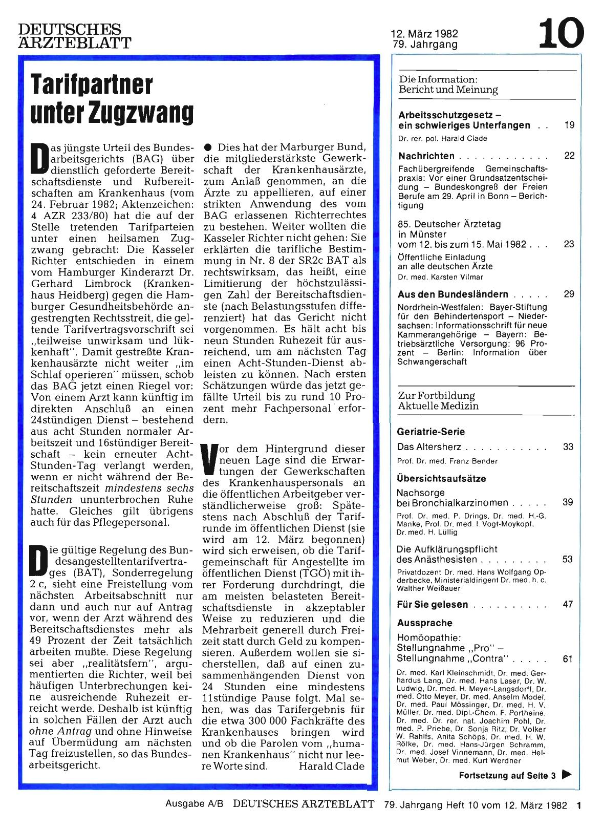 Vorschauseite 1: Tarifpartner unter Zugzwang