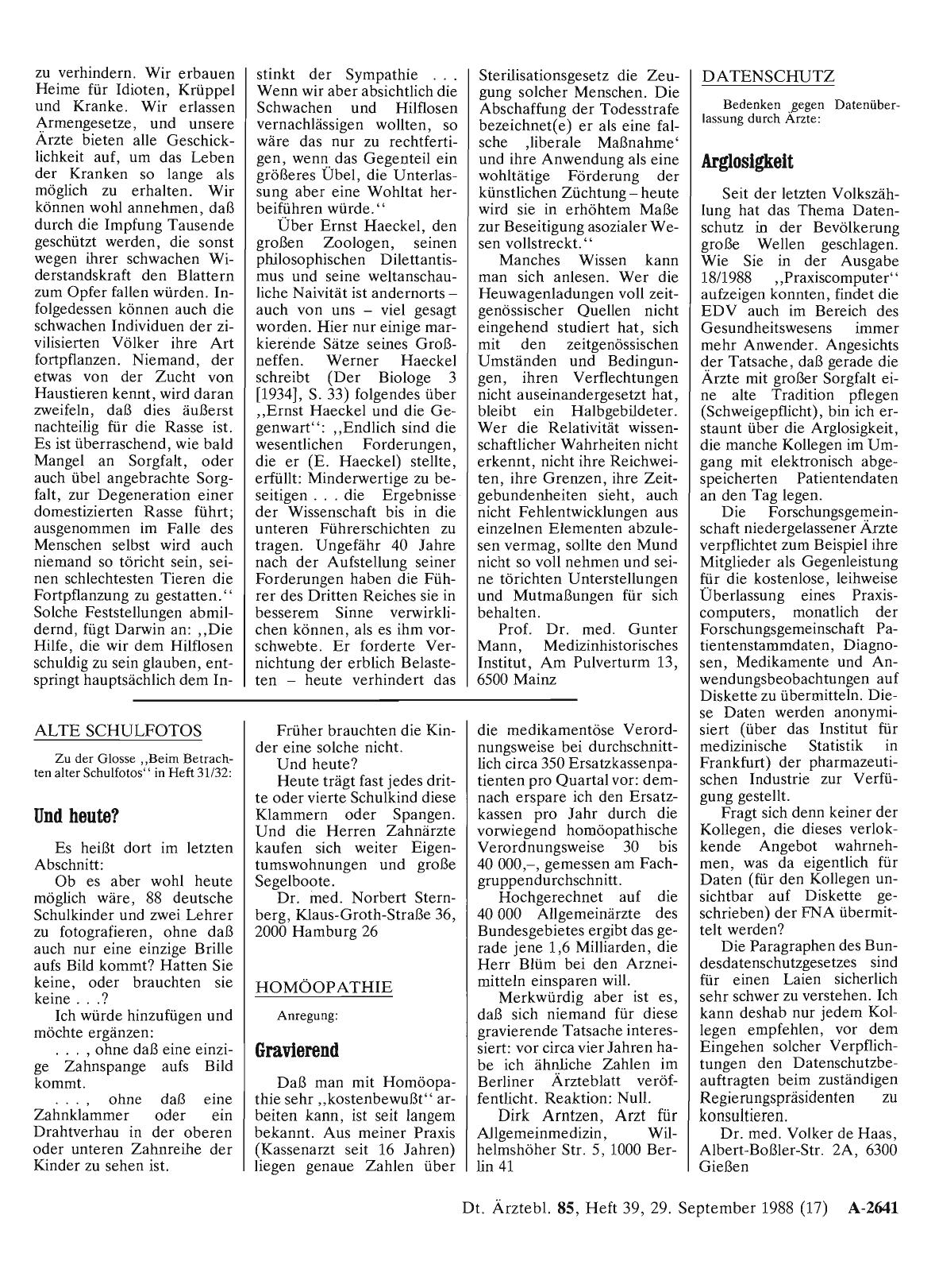 Vorschauseite 1: DATENSCHUTZ: Arglosigkeit