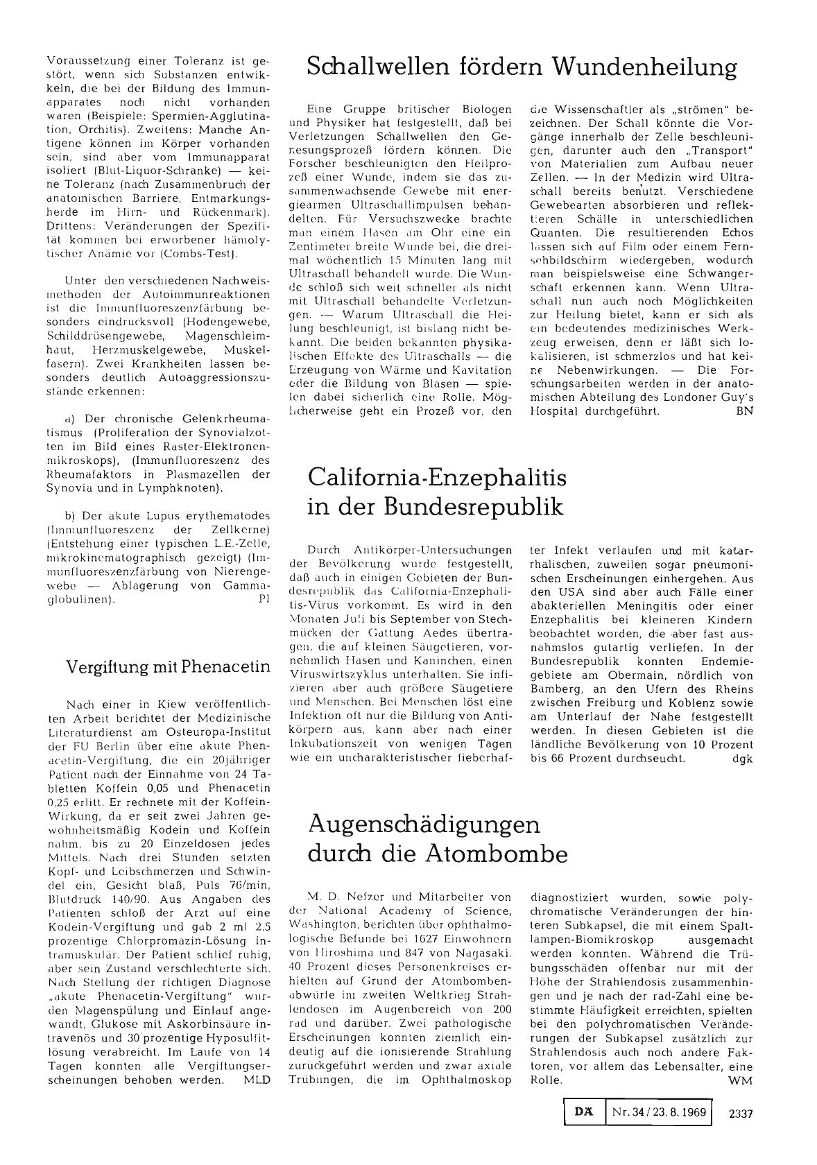 Vorschauseite 1: California-Enzephalitis in der Bundesrepublik
