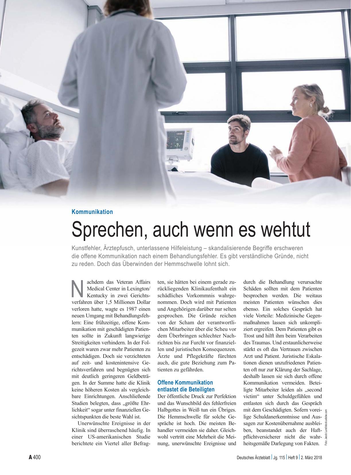 Vorschauseite 1: Kommunikation: Sprechen, auch wenn es wehtut