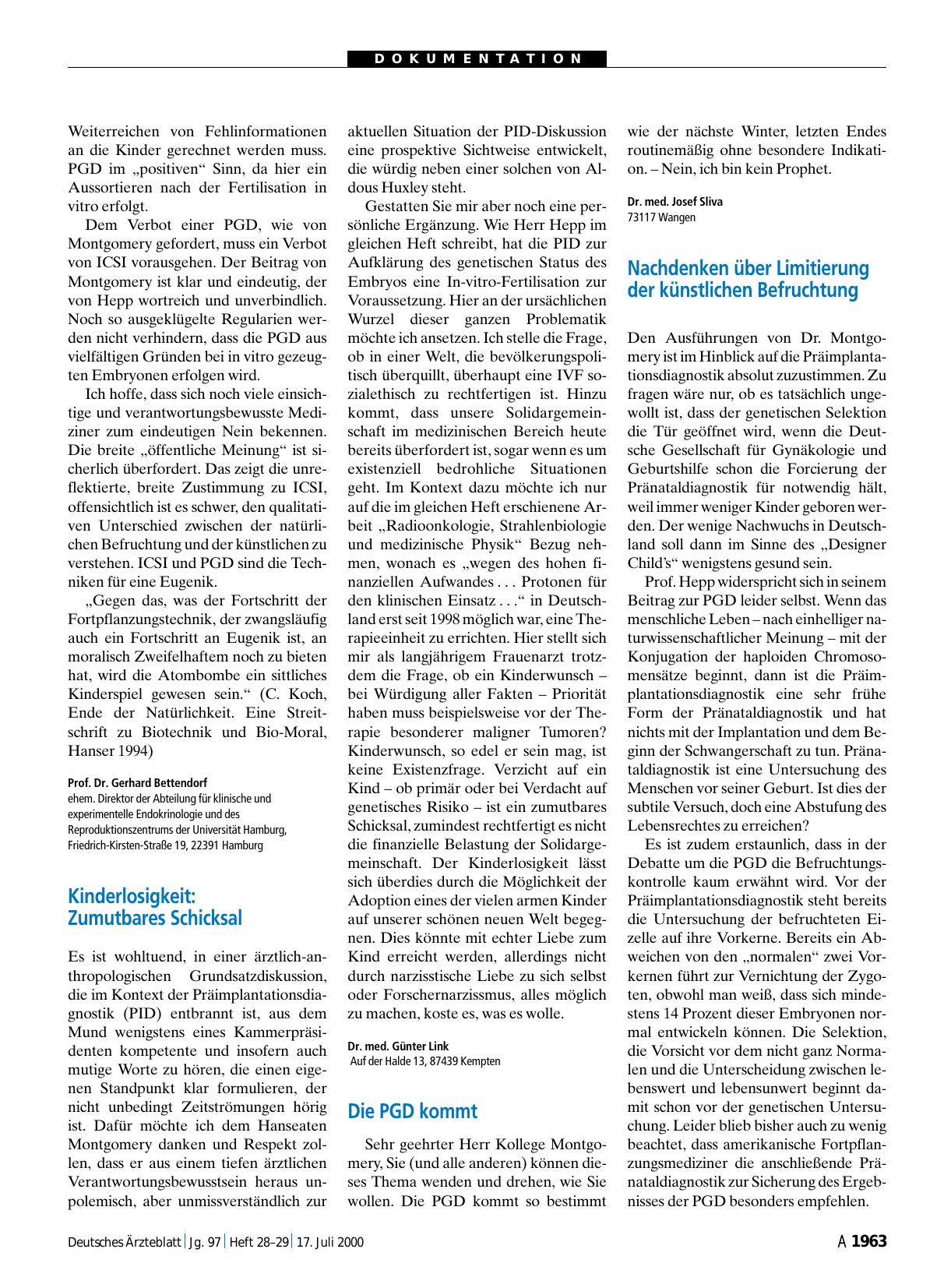 Vorschauseite 1: Präimplantationsdiagnostik: Kinderlosigkeit - Zumutbares Schicksal