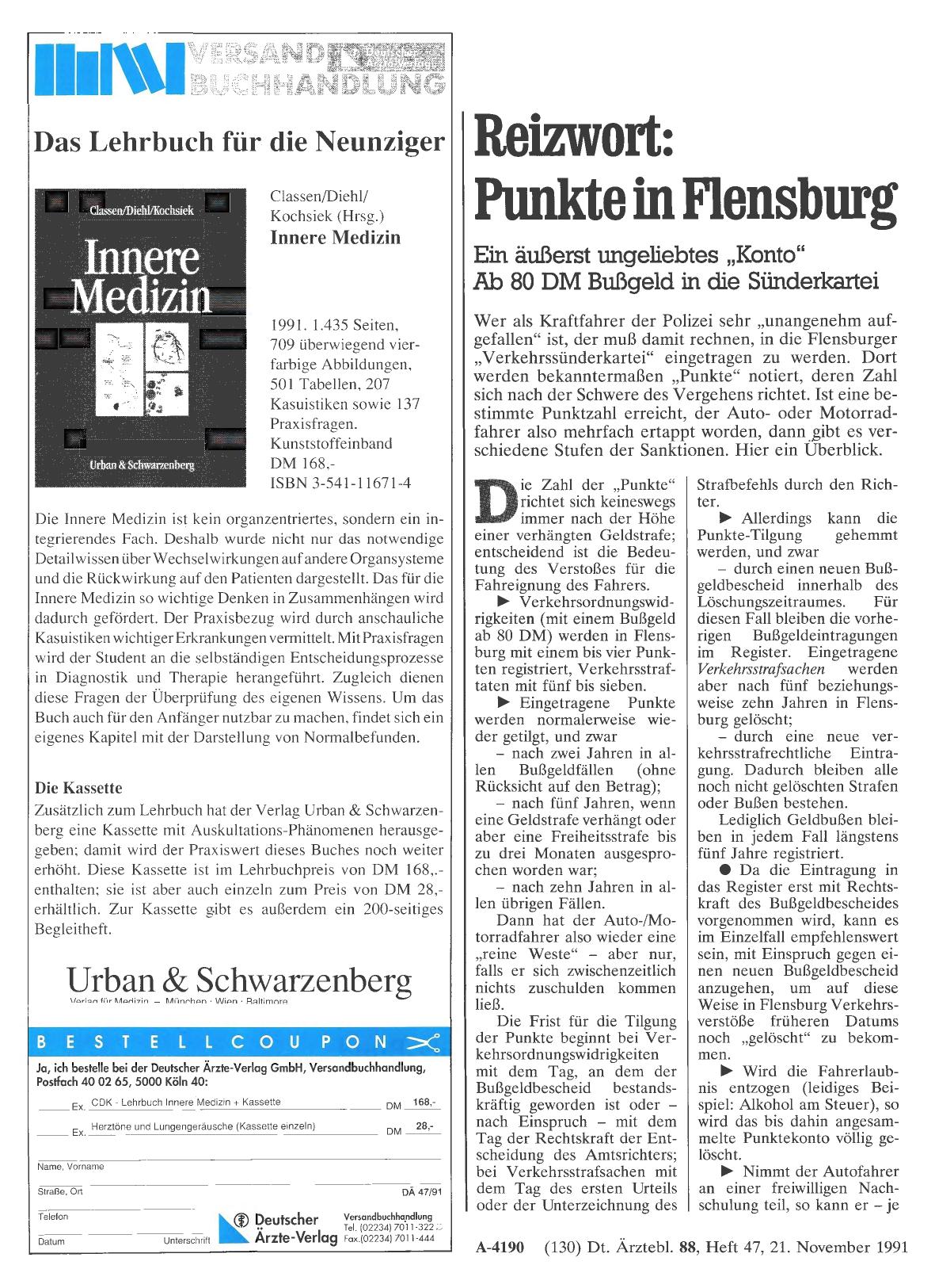 Vorschauseite 1: Reizwort: Punkte in Flensburg